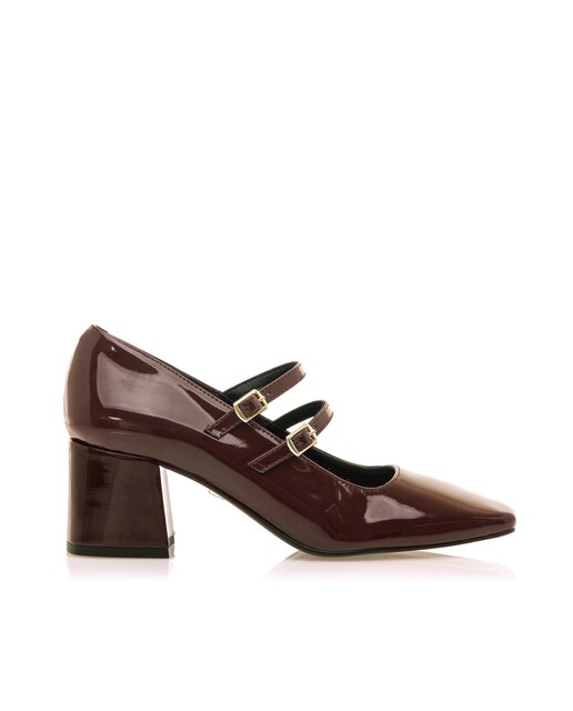 Imagen 0 de Zapatos de salón de mujer en charol con hebillas