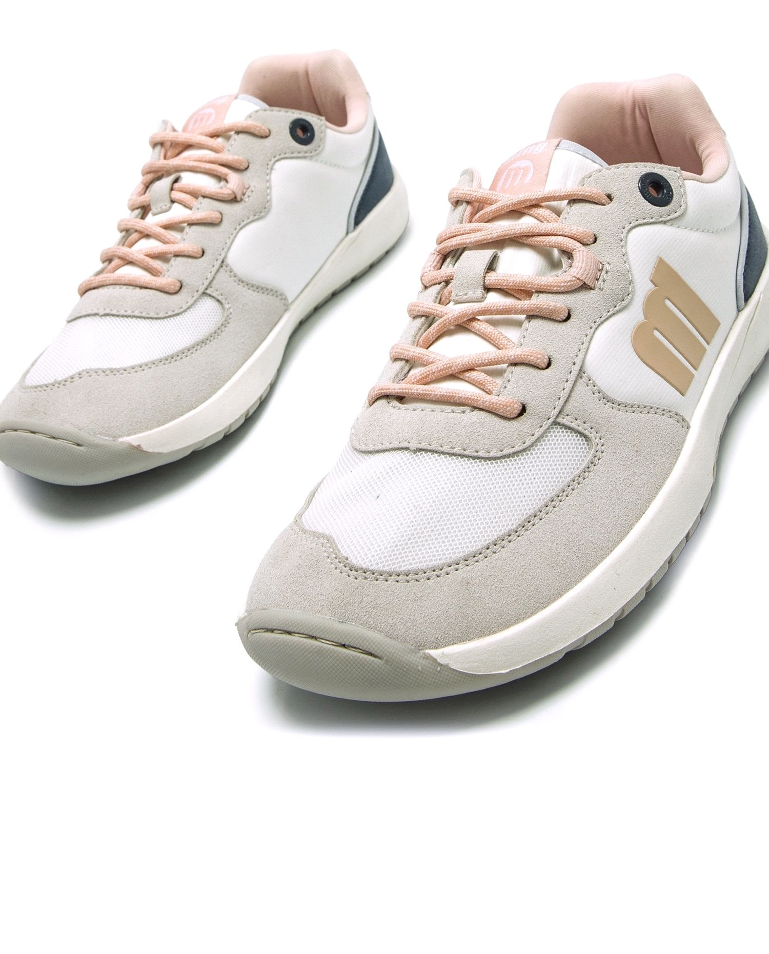Zapatillas deportivas confort para mujer con piso barefoot - Mustang - Blanco / Negro Blanco / Negro-3