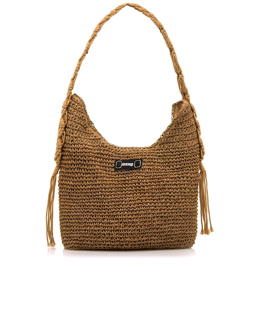 Imagen 0 de Bolsos de hombro de mujer en tejido trenzado boho
