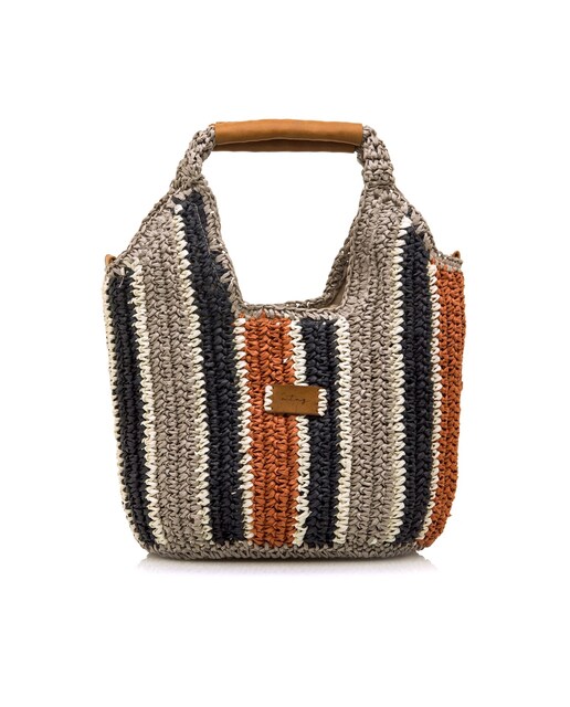 Imagen 0 de Bolsos de mano de mujer en tejido trenzado boho