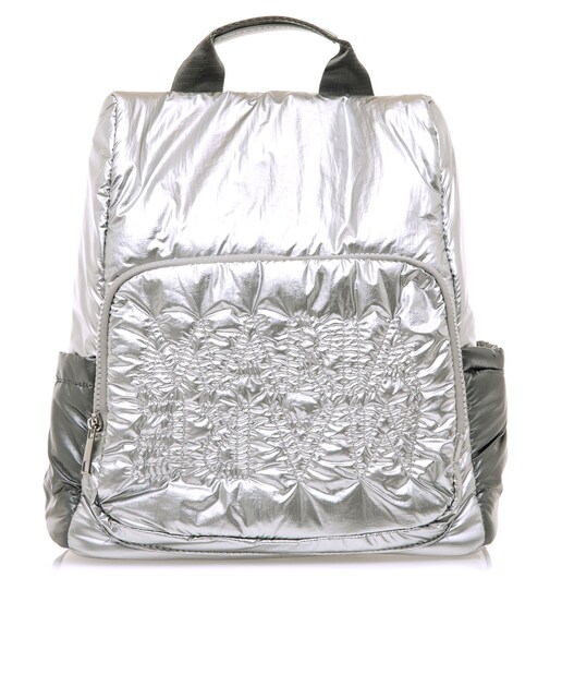 Imagen 0 de Mochila de mujer en tejido acolchado y metalizado