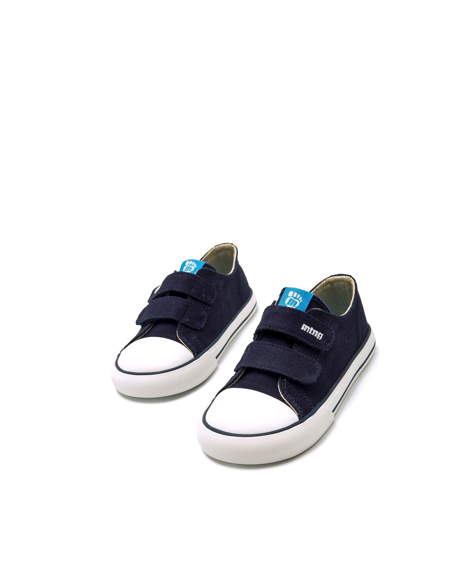 Zapatillas de lona de bebé con suela en blanco - Mustang - Azul marino Azul marino-2