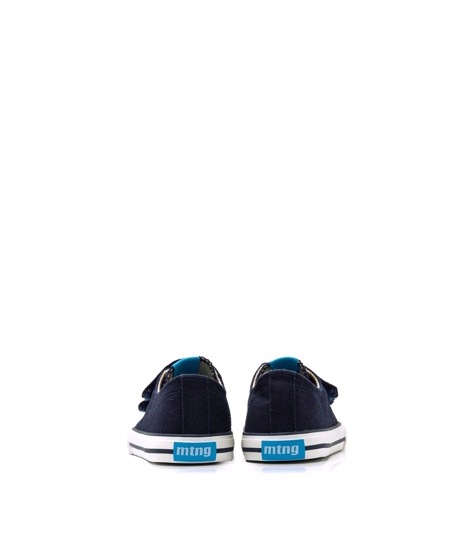 Zapatillas de lona de bebé con suela en blanco - Mustang - Azul marino Azul marino-3