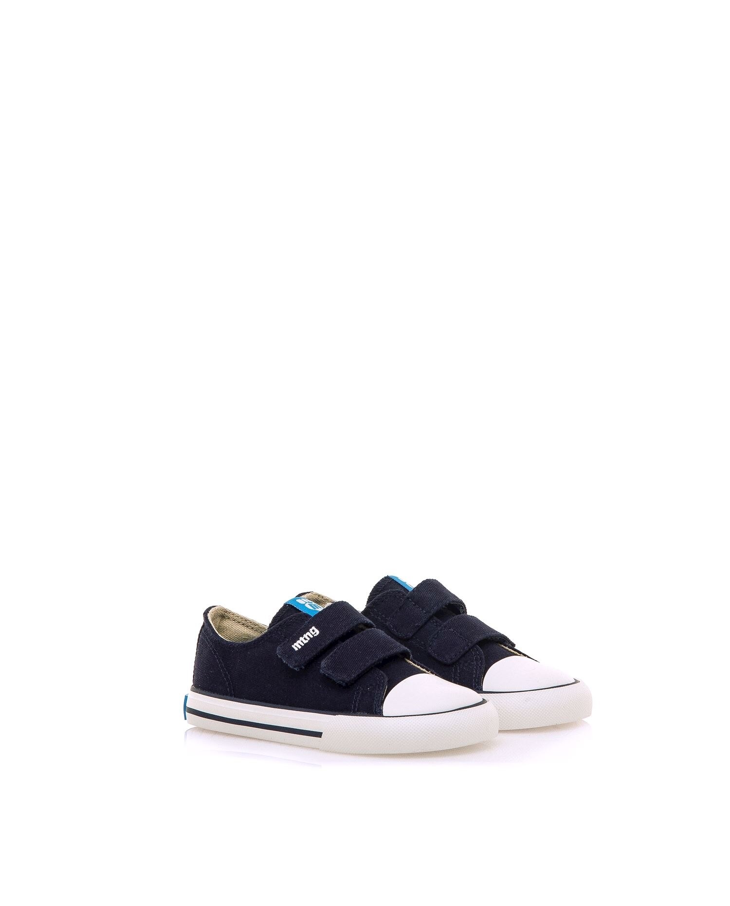 Zapatillas de lona de bebé con suela en blanco - Mustang - Azul marino Azul marino-5