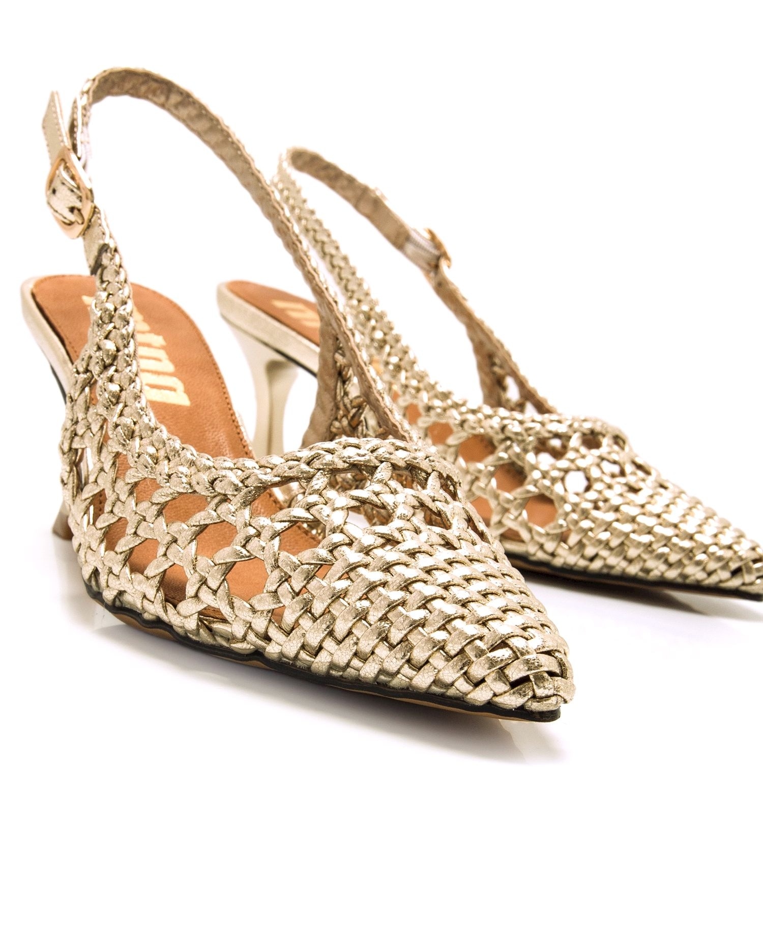 Zapatos de salón de mujer destalonado - Mustang - Oro Oro-6