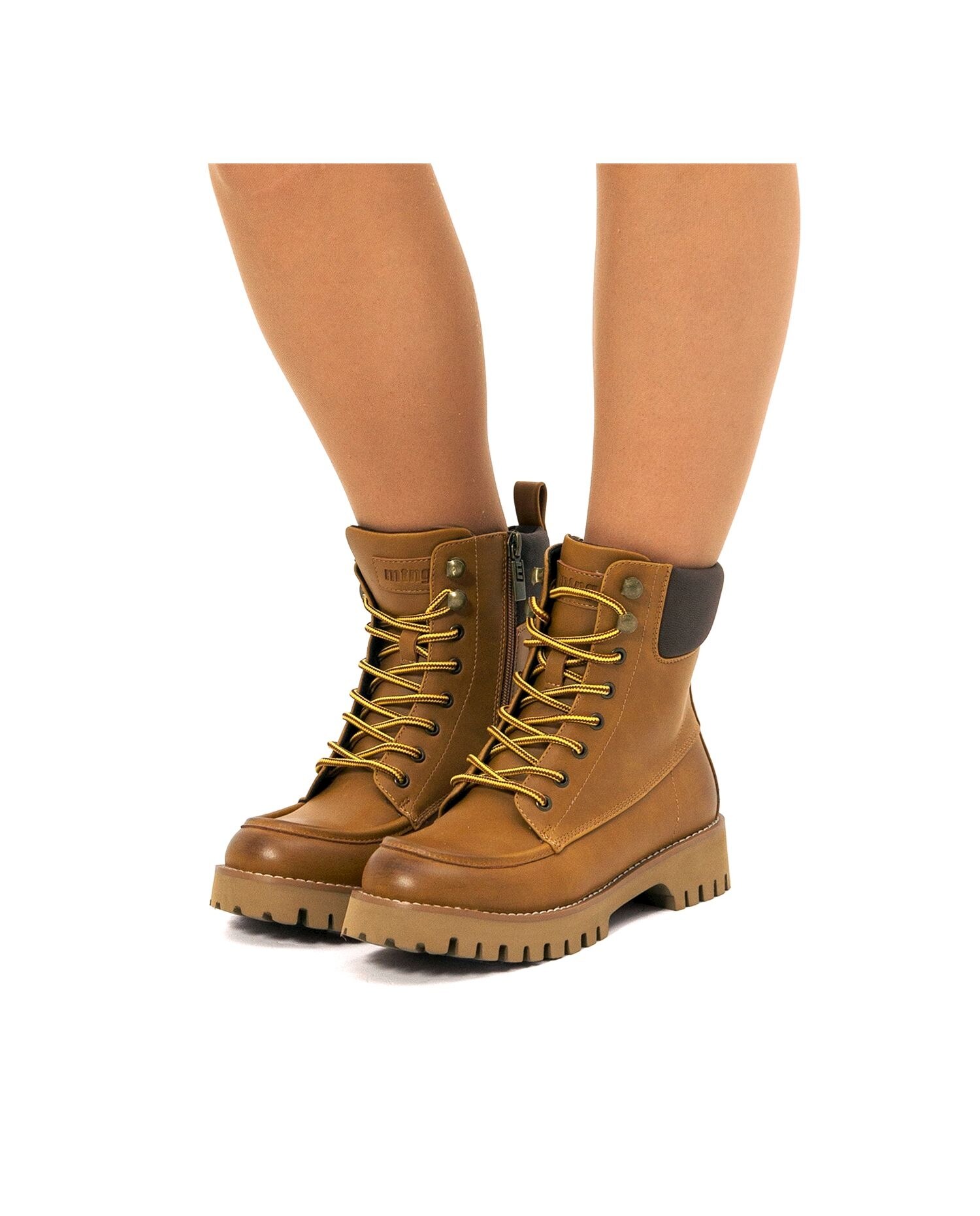 Botines Lenox para mujer con suela dentada - Mustang - Marrón Marrón-2