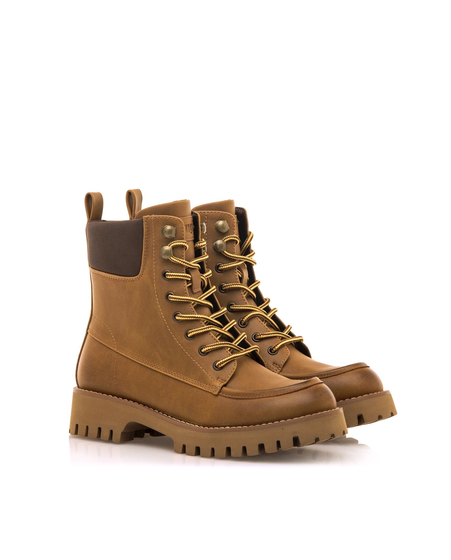 Botines Lenox para mujer con suela dentada - Mustang - Marrón Marrón-5