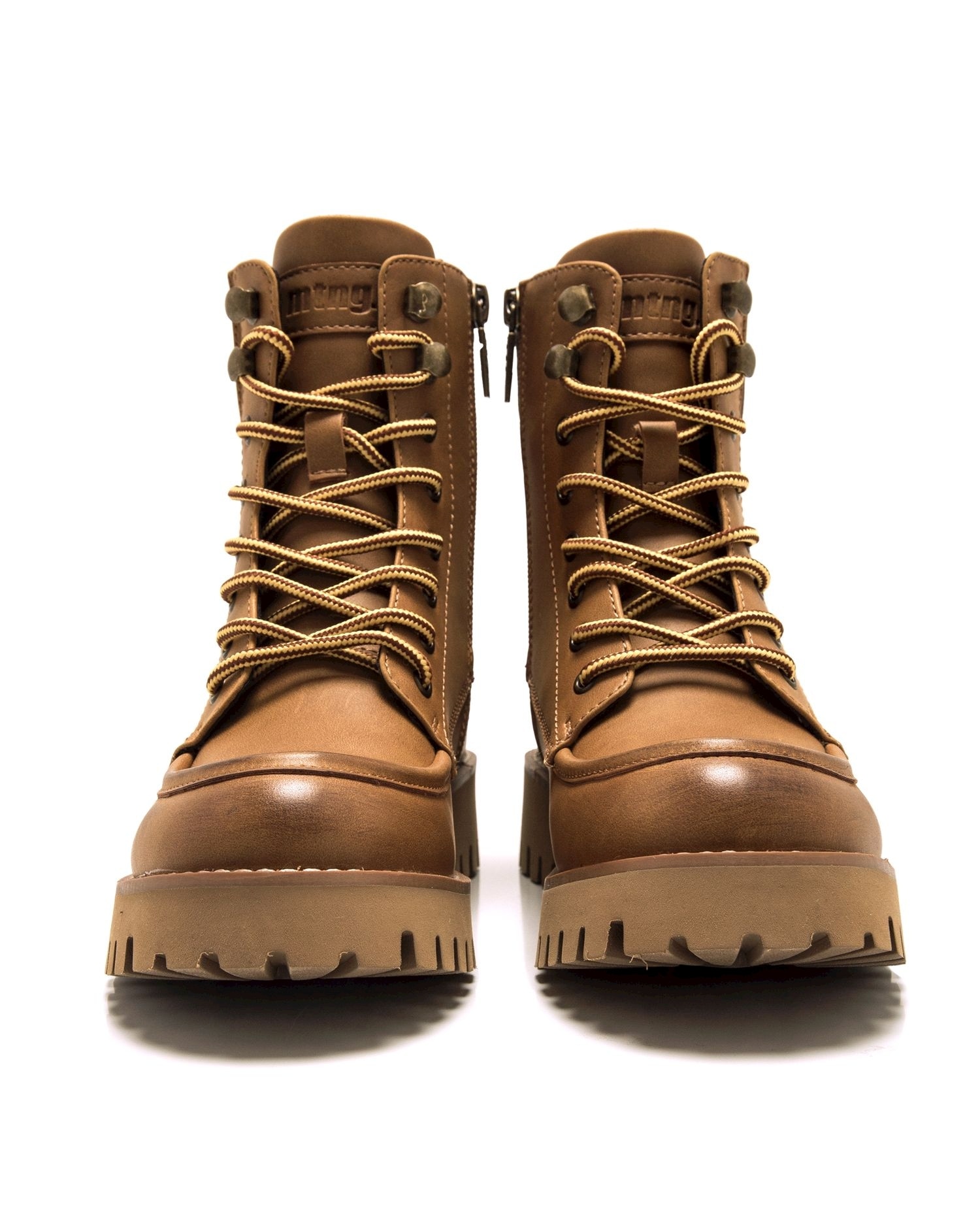 Botines Lenox para mujer con suela dentada - Mustang - Marrón Marrón-6