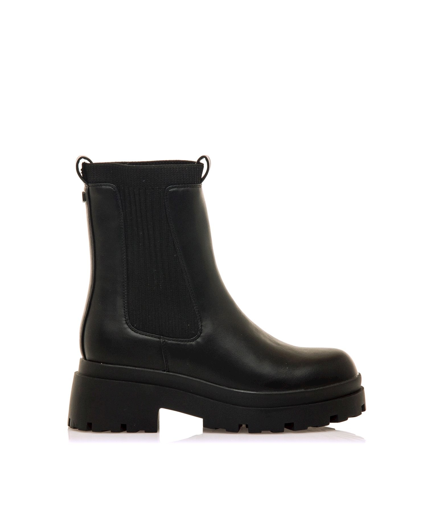Mustang - Botines militares para mujer con detalle de calcetin.