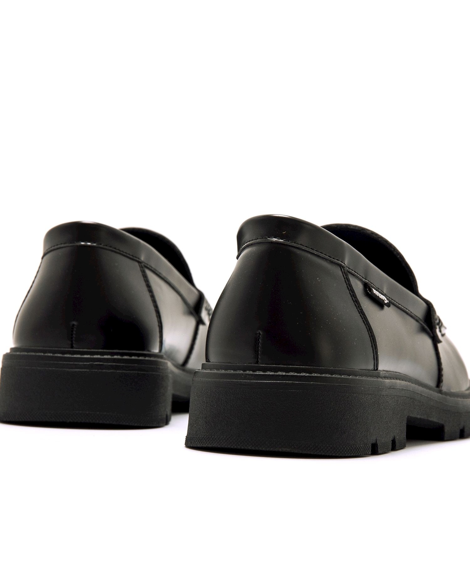 Mocasines de hombre de estilo formal sin cordones - Mustang - Negro Negro-2