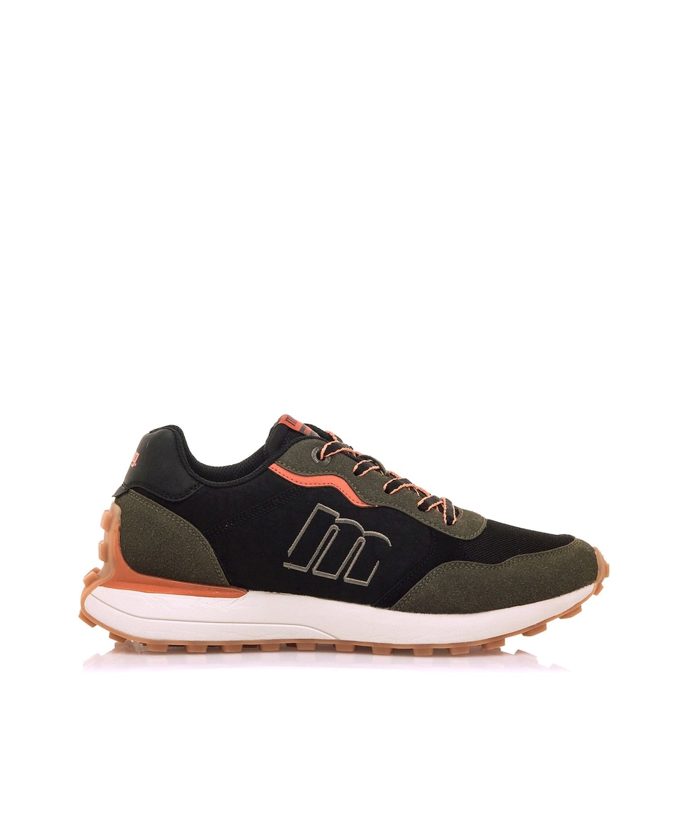 Zapatillas deportivas de hombre con piso grueso Negro / Naranja-1