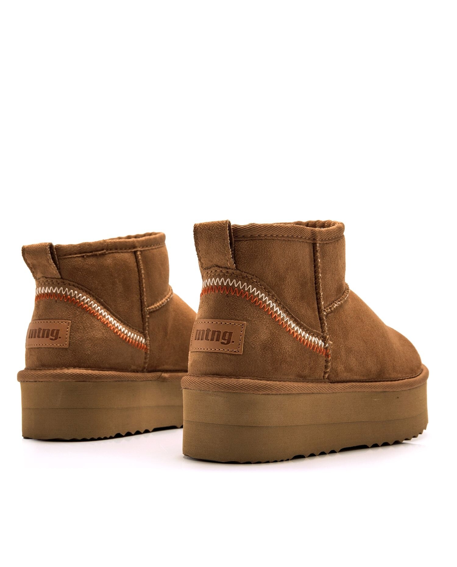 Botines de pelo para mujer con piso doble - Mustang - Canela Canela-2