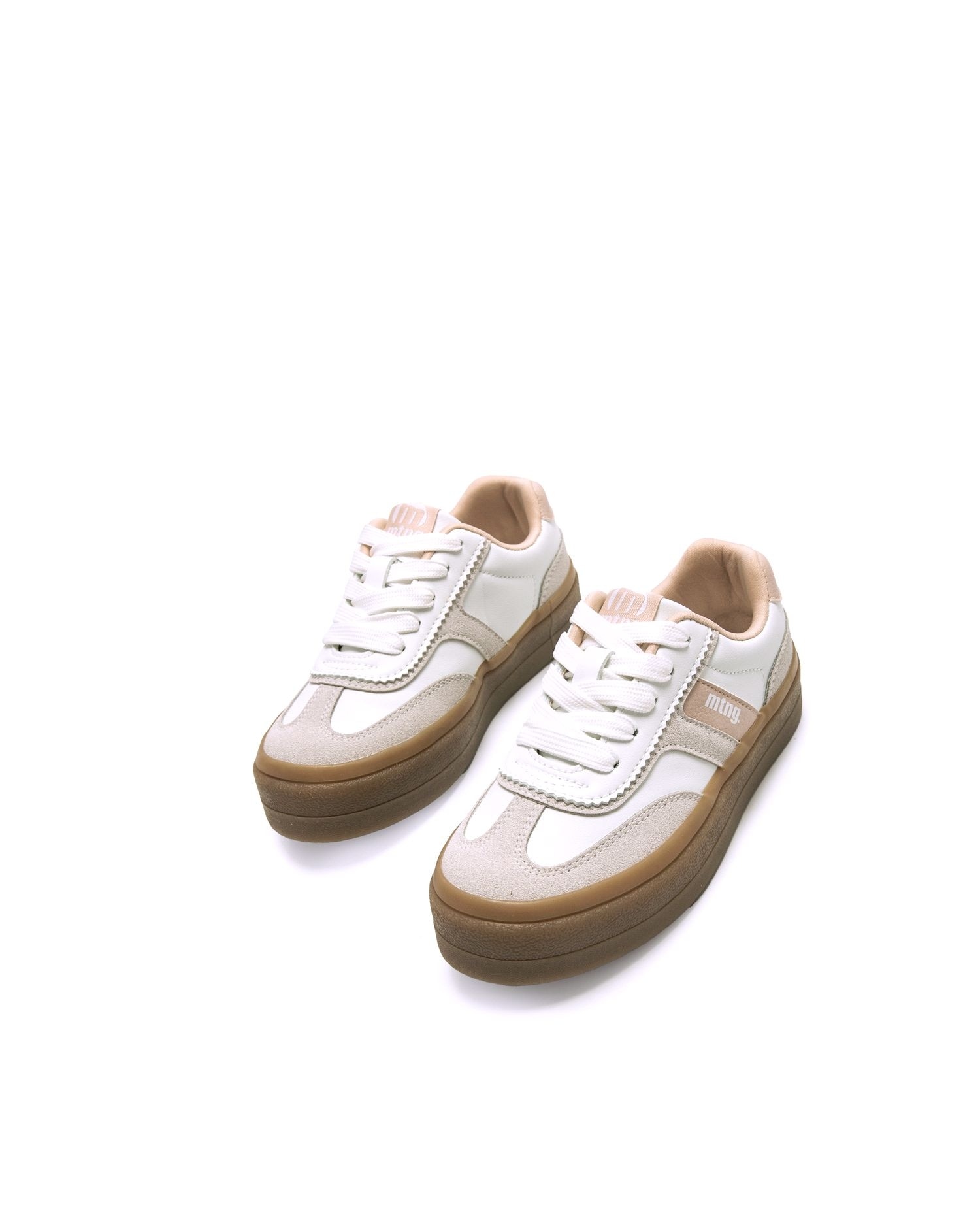 Zapatilla deportiva Bigger de niña con cierre de cordones Blanco Mustang Blanco-3