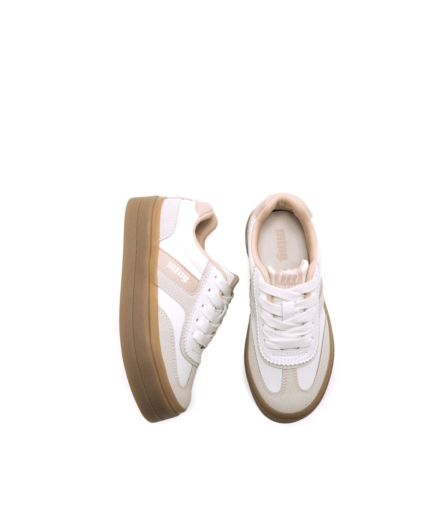 Zapatilla deportiva Bigger de niña con cierre de cordones Blanco Mustang Blanco-4