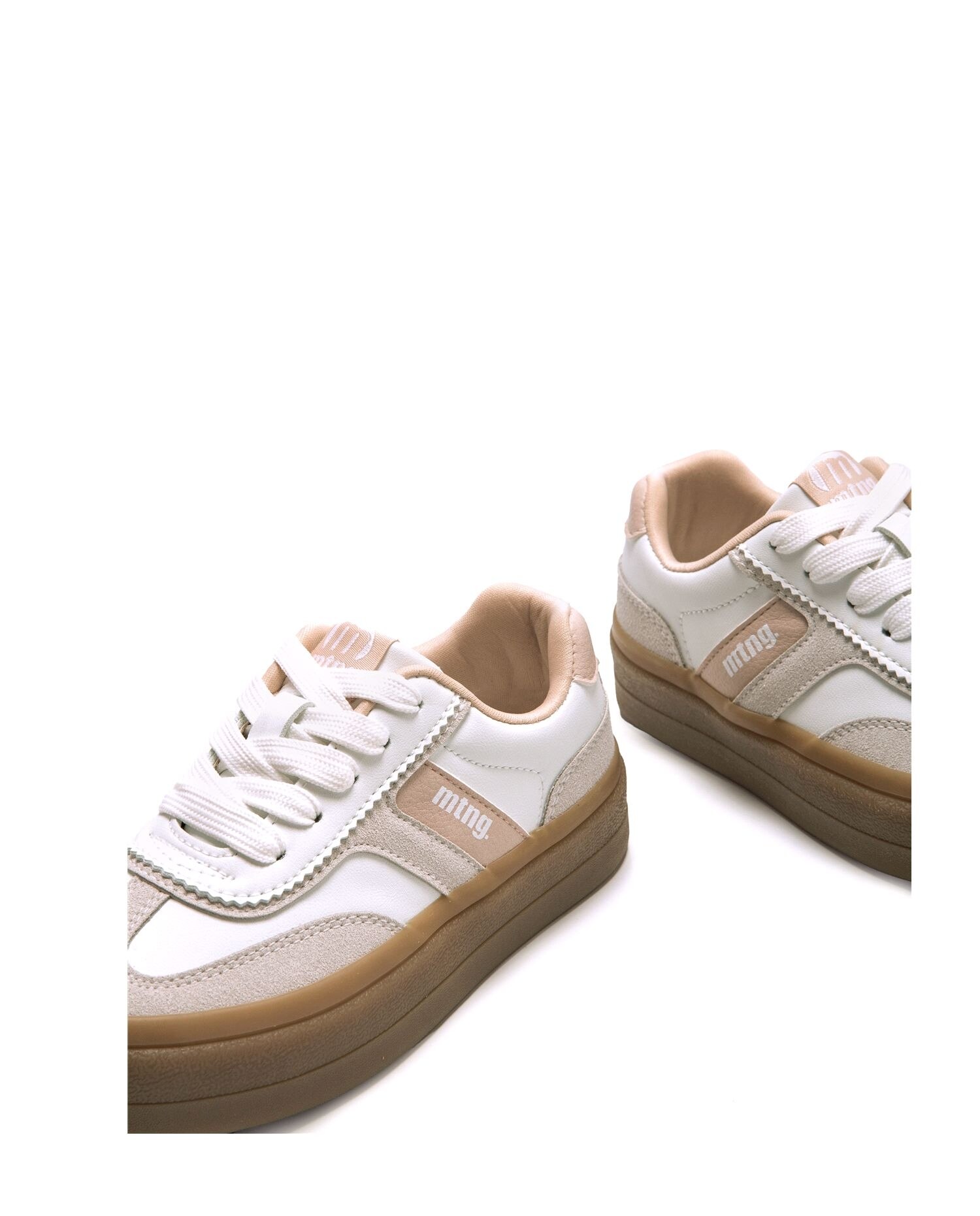 Zapatilla deportiva Bigger de niña con cierre de cordones Blanco Mustang Blanco-6