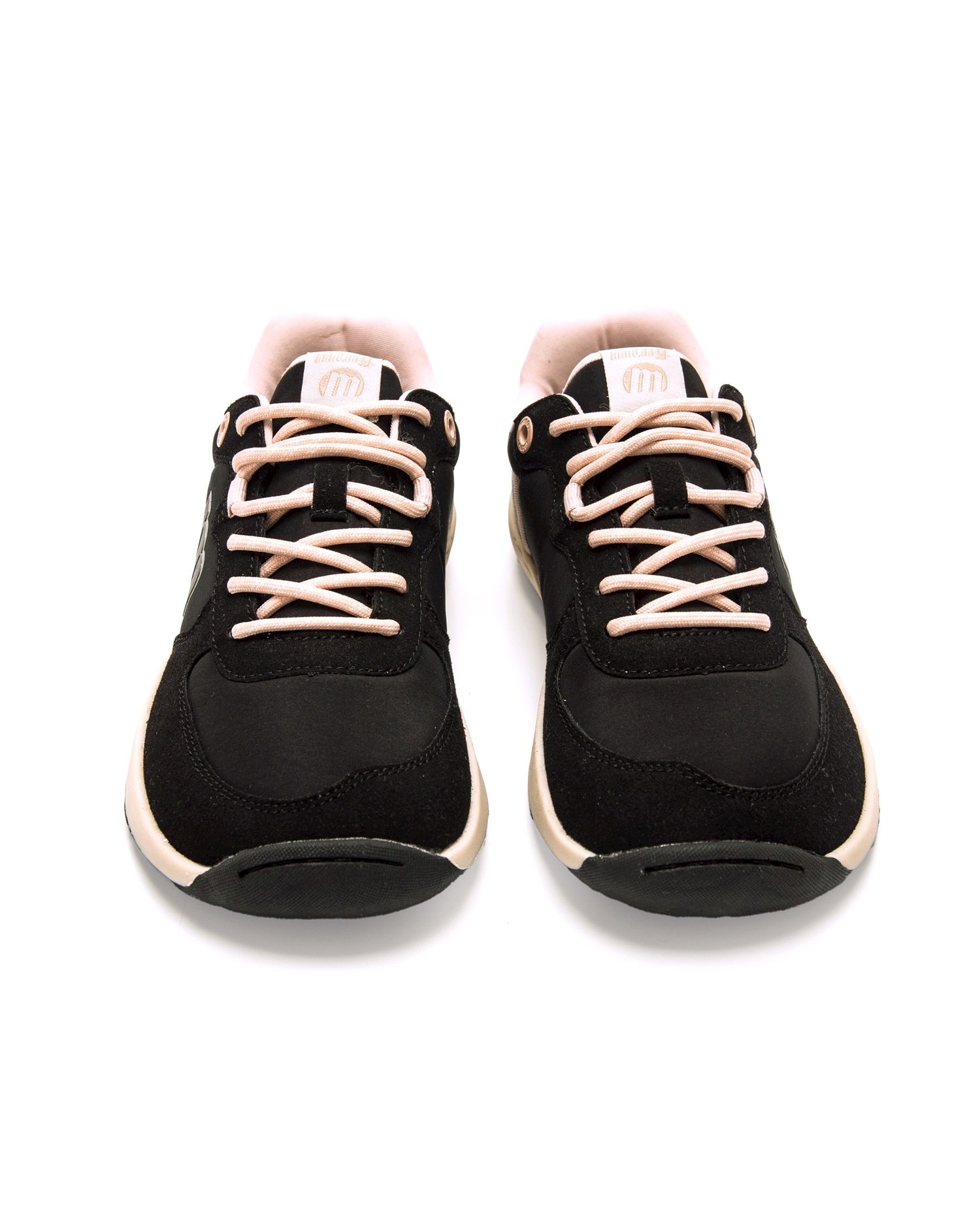 Zapatillas de piel para mujer line Free - Mustang - Natural Negro-4