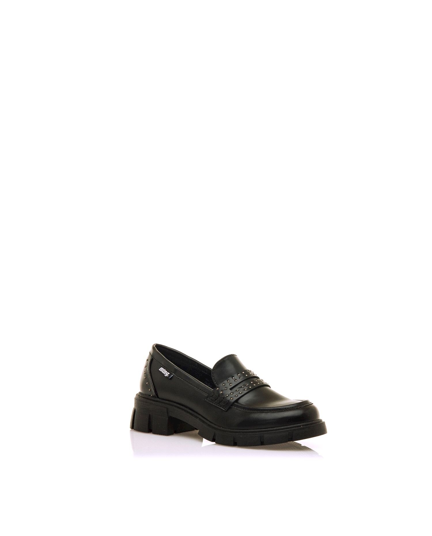 Mocasines de niña con detalles de tachas - Mustang - Negro Negro-2