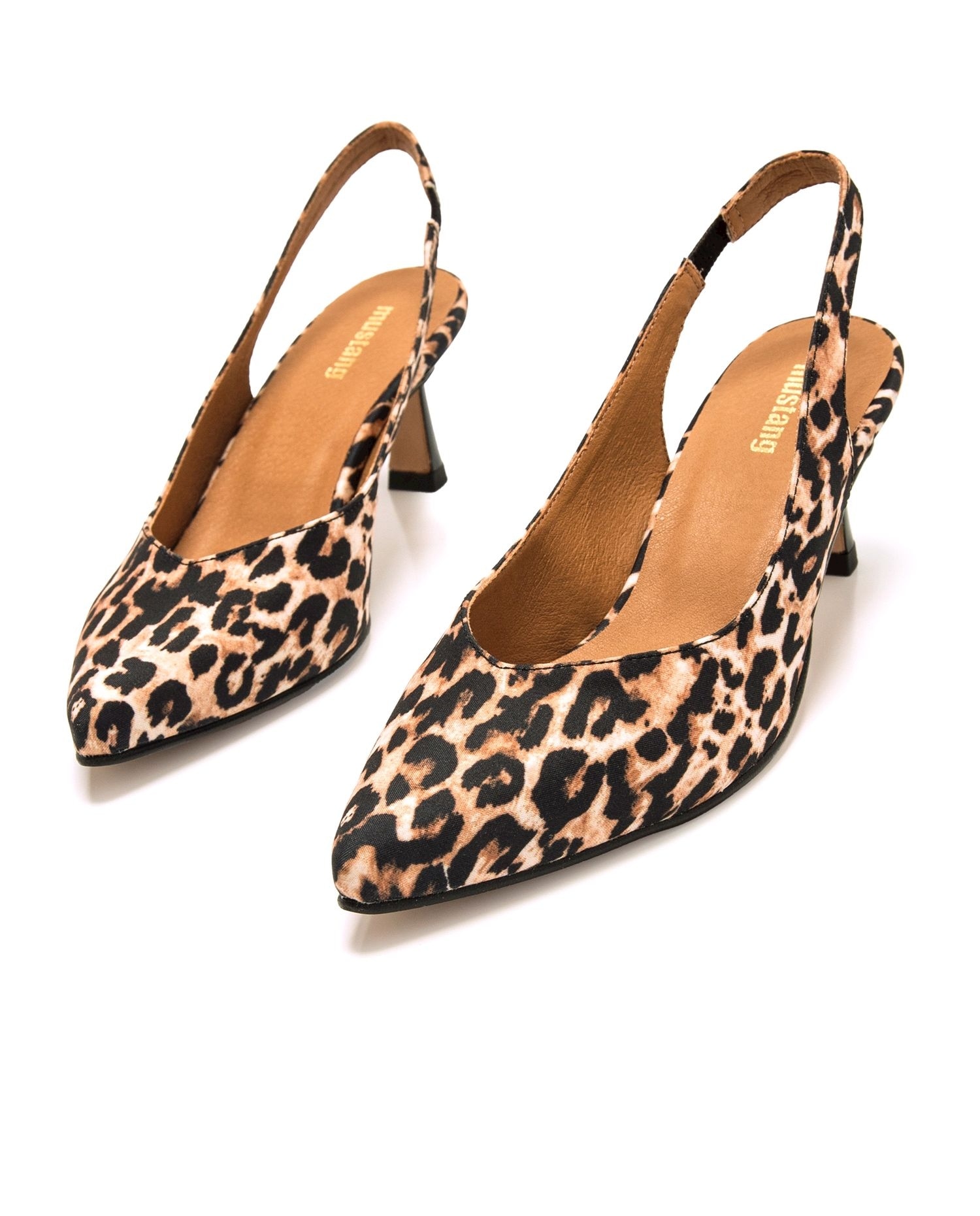 Zapatos de salón de mujer de estilo destalonado - Mustang - Estampado Estampado-3
