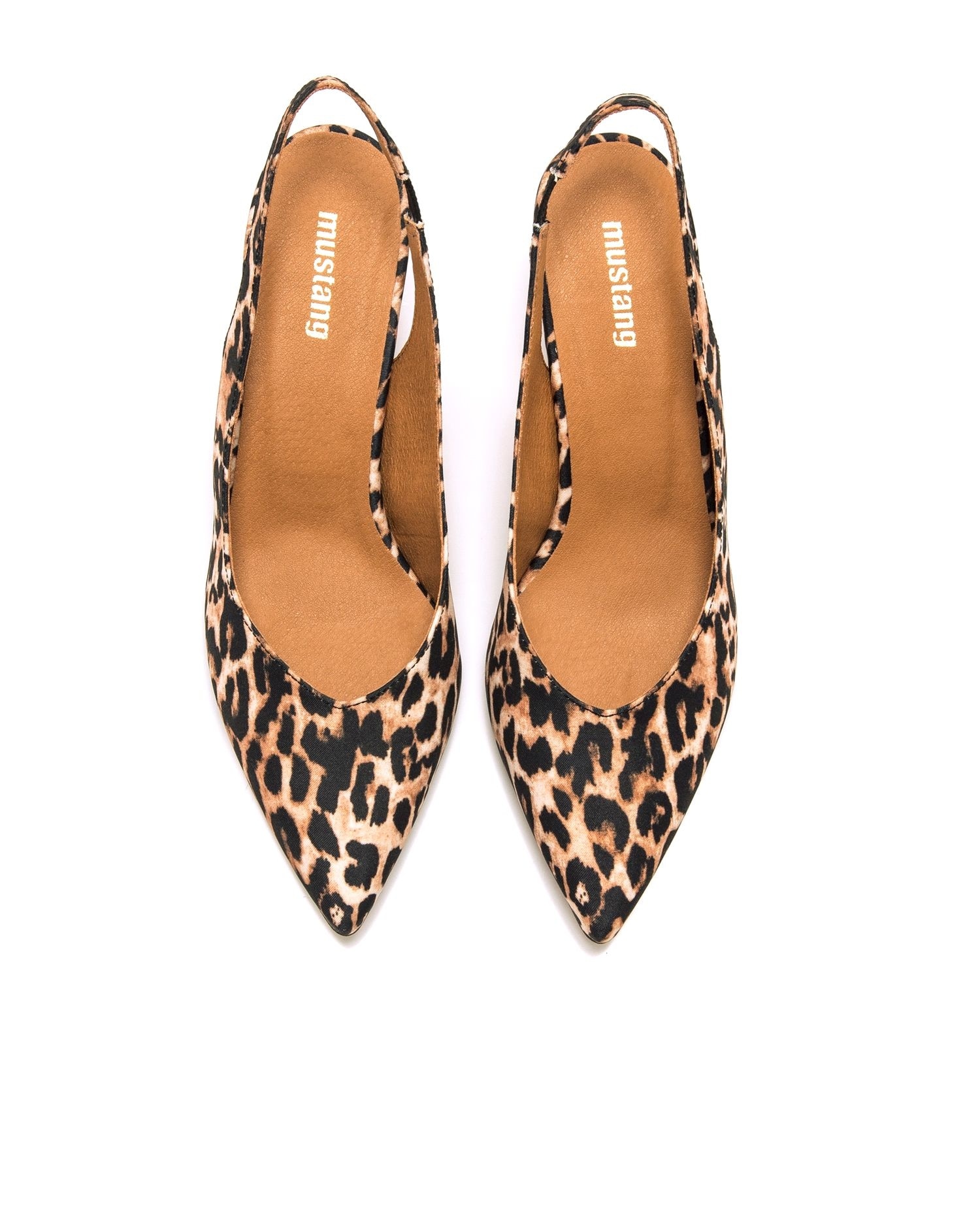 Zapatos de salón de mujer de estilo destalonado - Mustang - Estampado Estampado-6