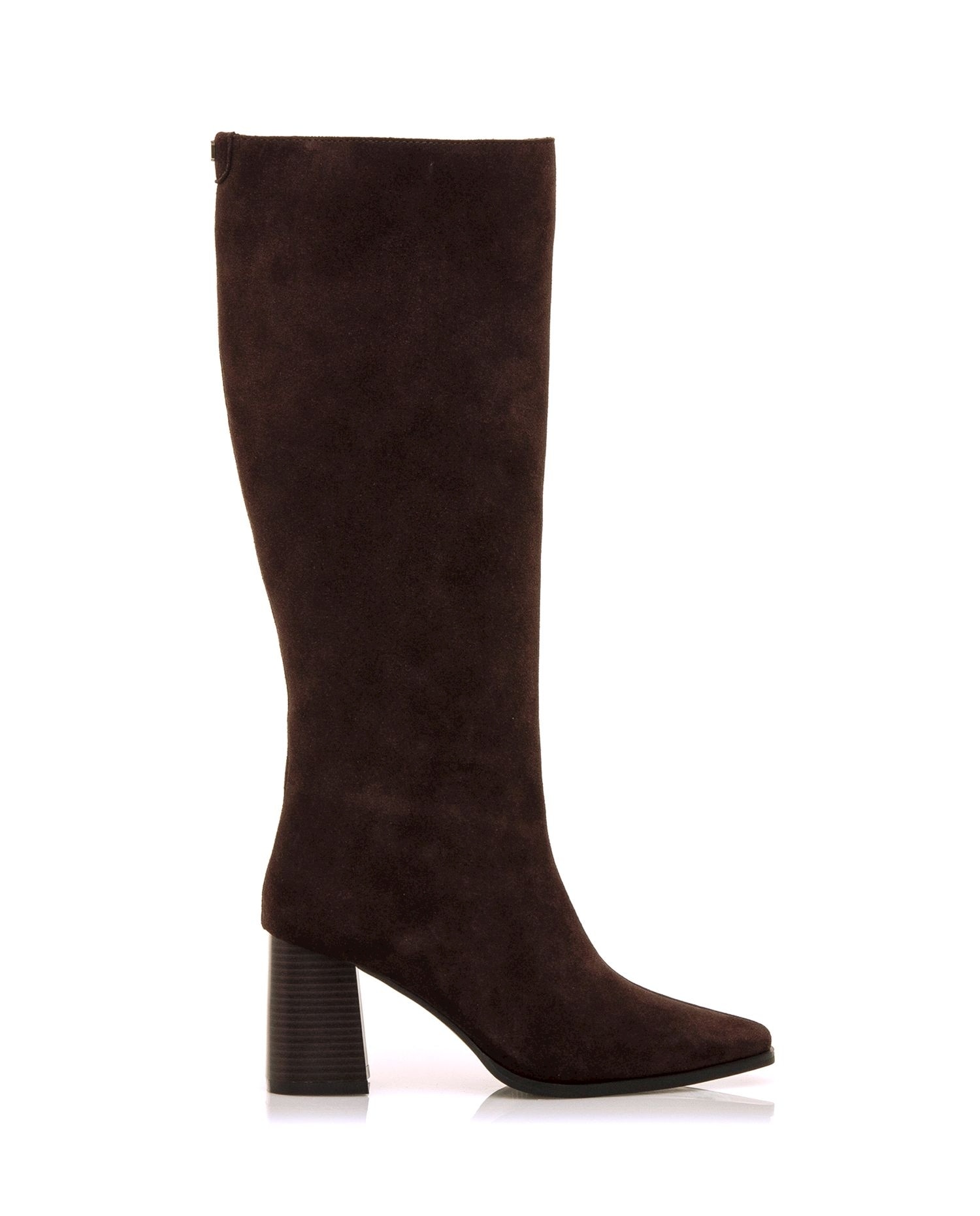 Mustang - Botas básicas altas de mujer en piel con puntera fina.
