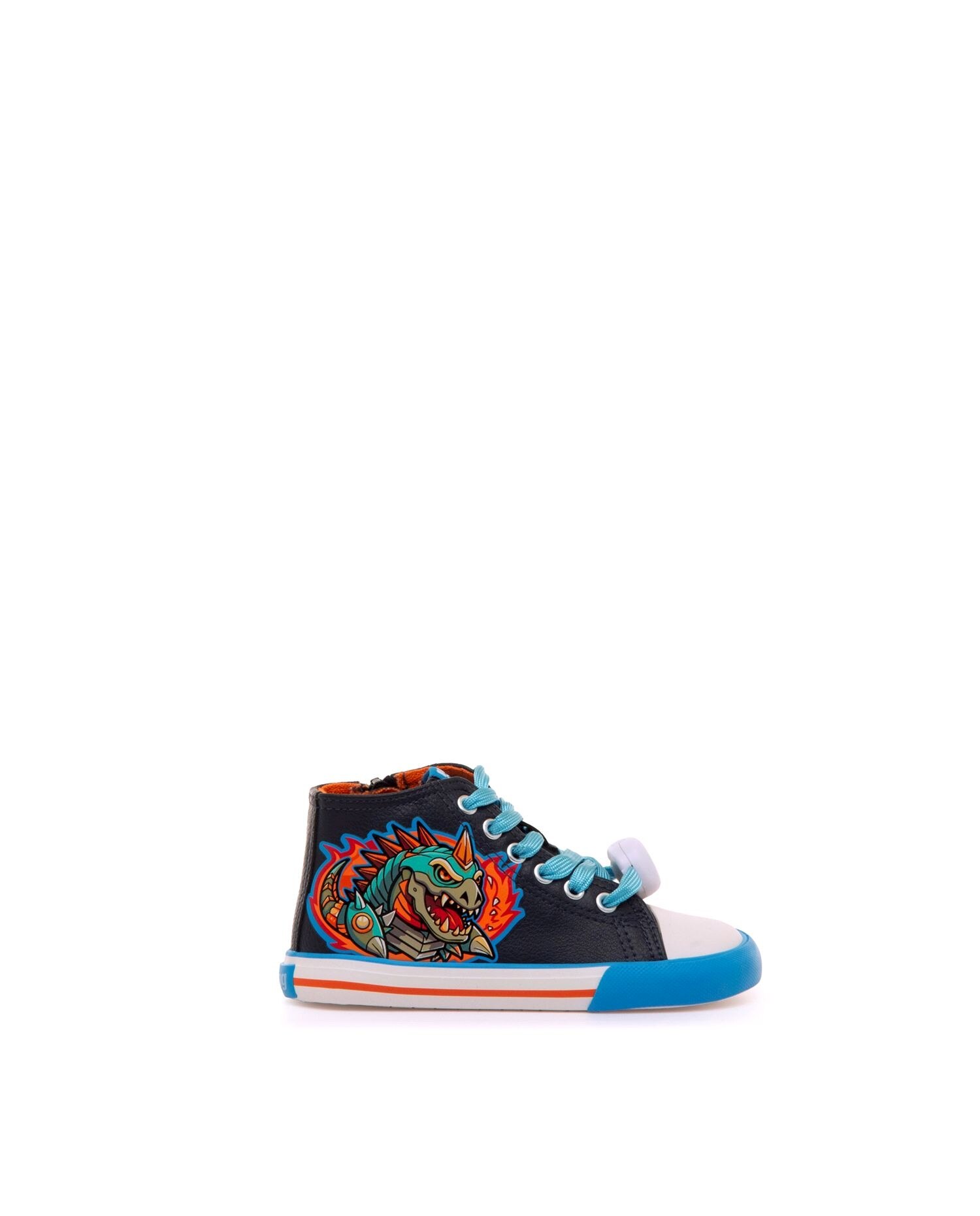 Zapatillas deportivas de niño abotinadas con piso respetuoso - Mustang - Azul Azul-1