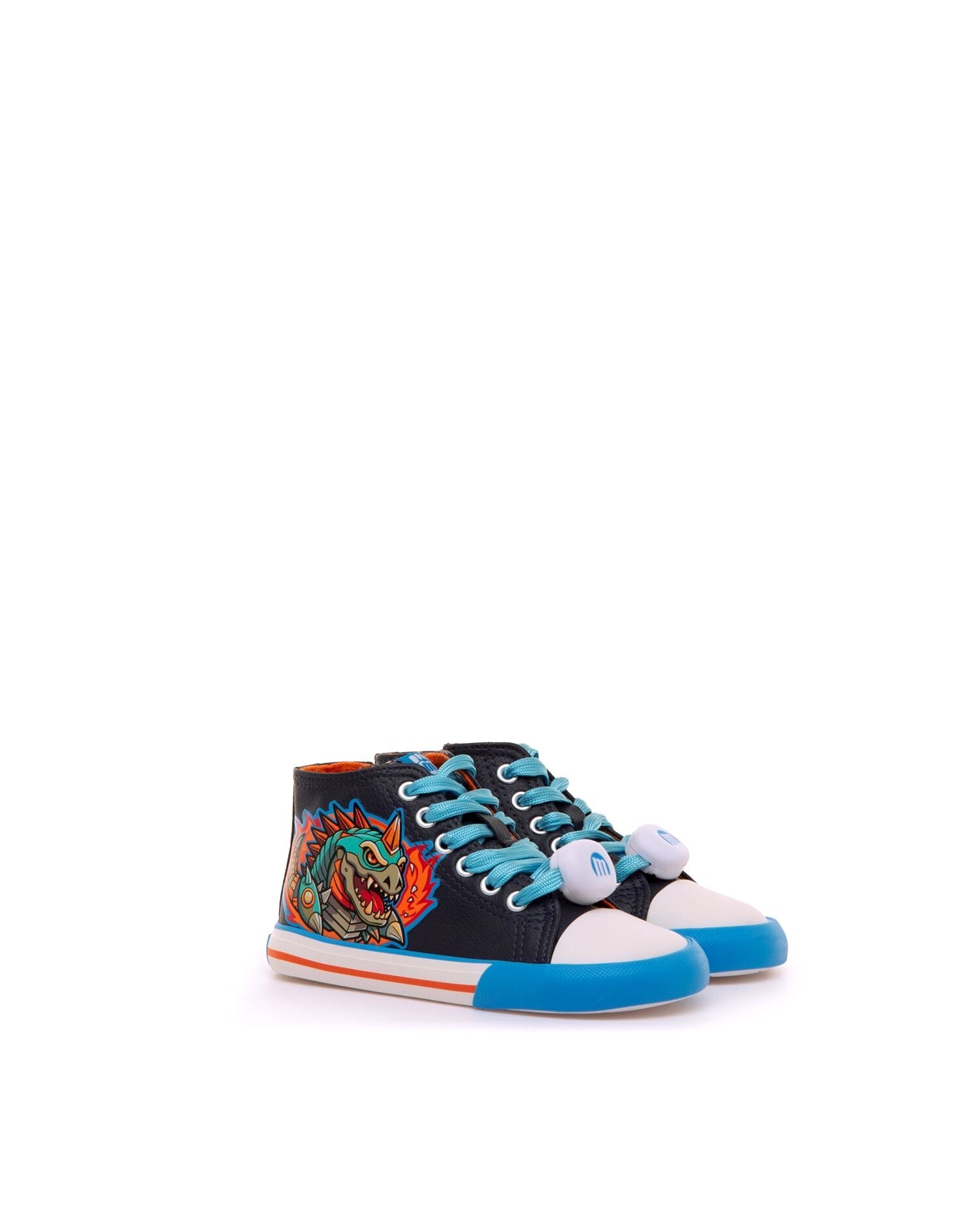Zapatillas deportivas de niño abotinadas con piso respetuoso - Mustang - Azul Azul-5