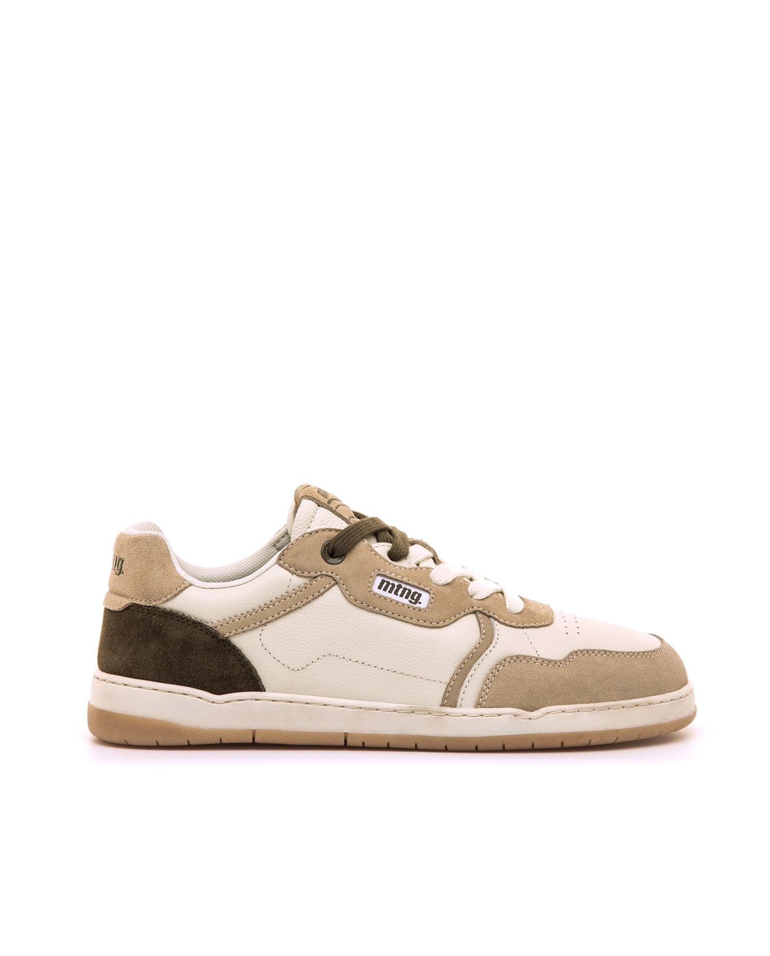 Imagen 0 de Zapatillas deportivas de hombre en piel con piso respetuoso Blanco/Marrón