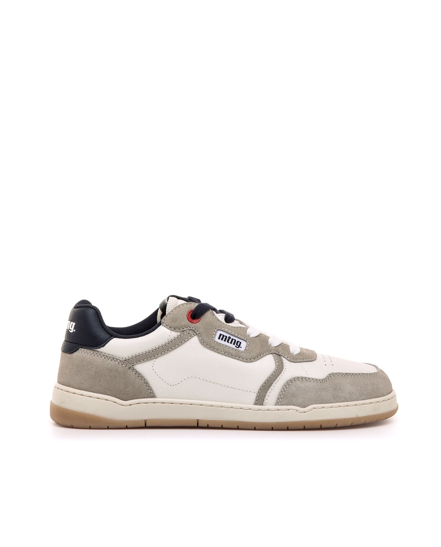 Zapatillas deportivas de hombre en piel con piso respetuoso - Mustang - Blanco Blanco-1