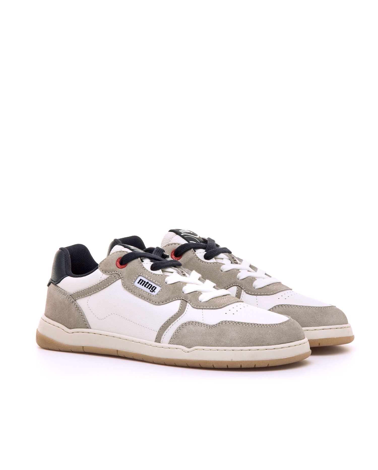 Zapatillas deportivas de hombre en piel con piso respetuoso - Mustang - Blanco Blanco-4