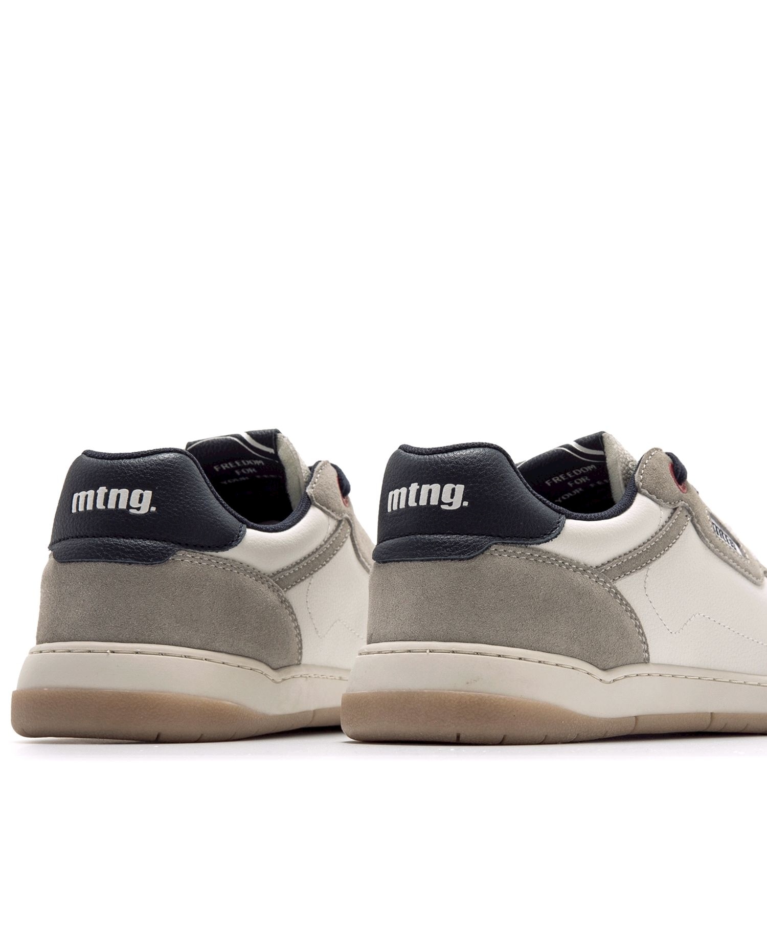 Zapatillas deportivas de hombre en piel con piso respetuoso - Mustang - Blanco Blanco-5