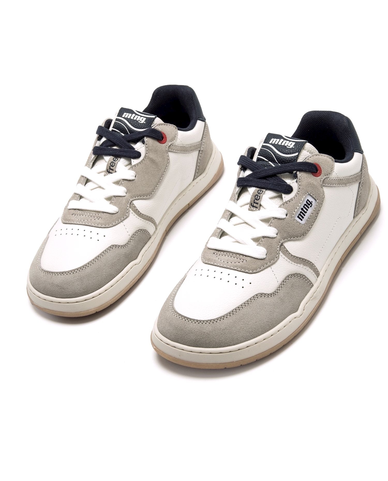 Zapatillas deportivas de hombre en piel con piso respetuoso - Mustang - Blanco Blanco-6