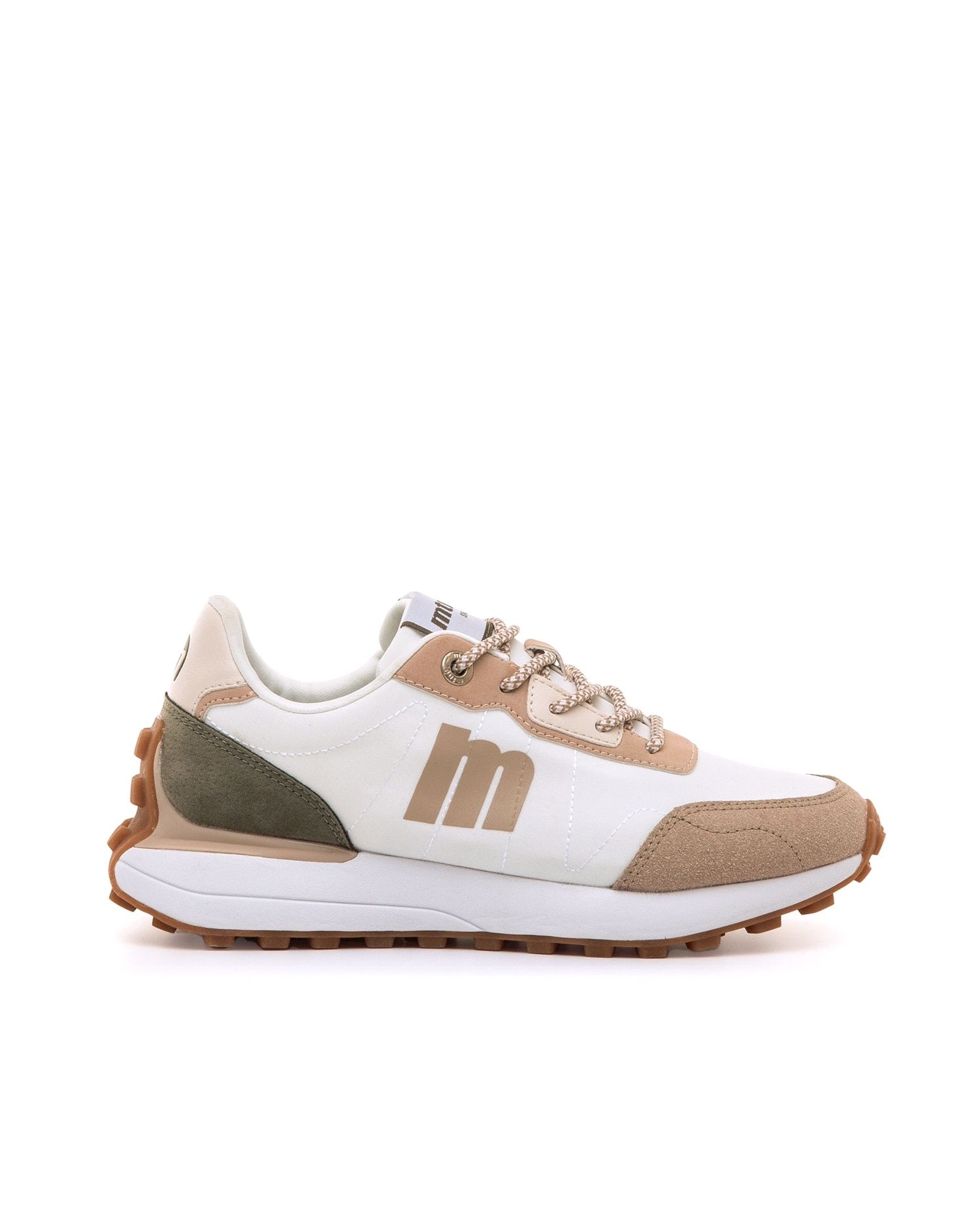 Imagen 0 de Zapatillas deportivas de mujer con piso grueso Beige/Rosa