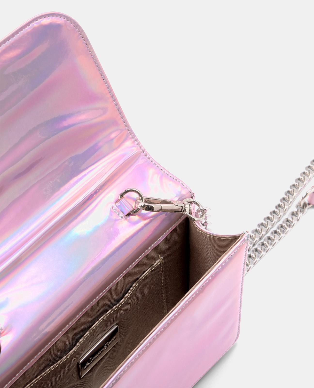 Bandolera de mujer con pedrería y asa de cadena - Alma en Pena - Rosa Rosa-2
