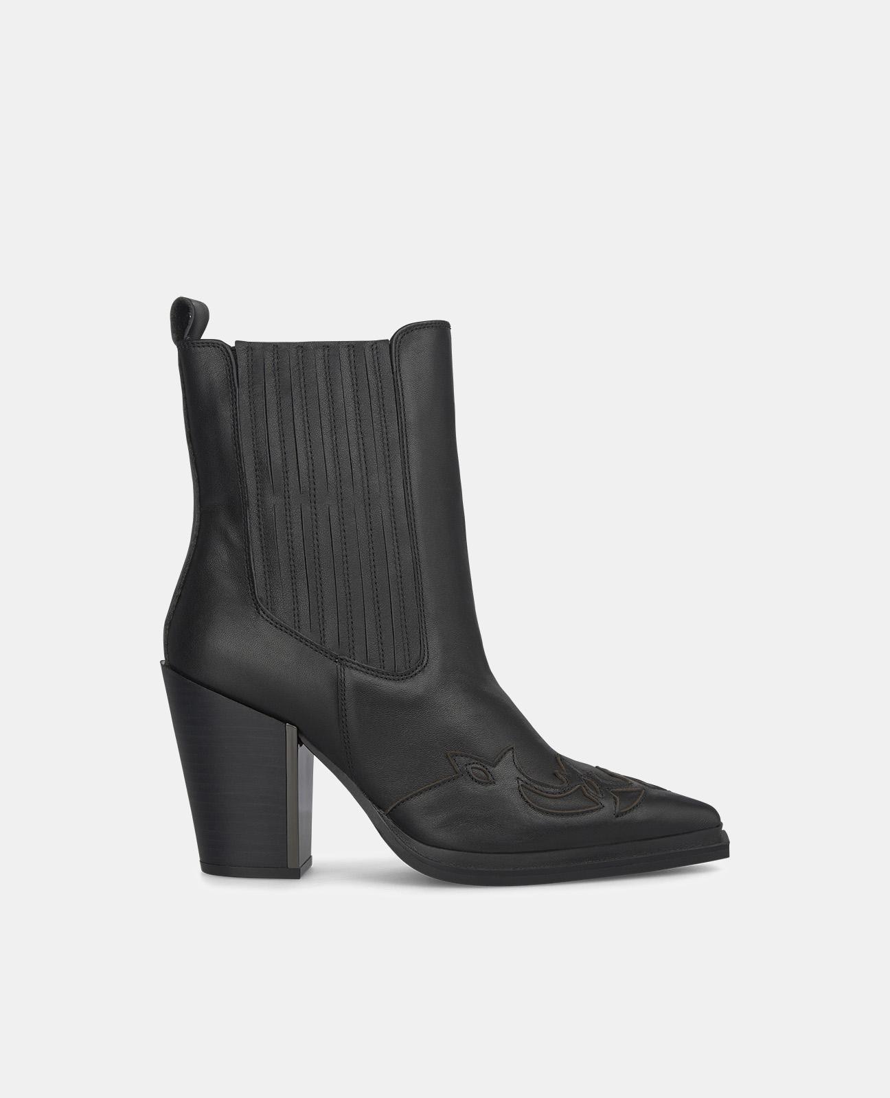 Botines de mujer cowboy con puntera afilada