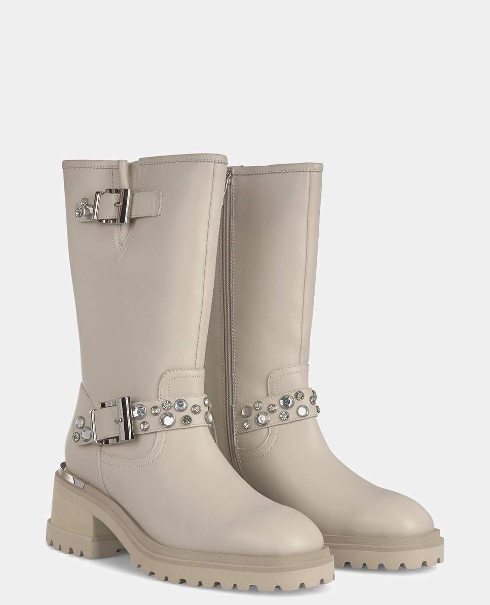 Botas de mujer de piel con hebillas · Alma en Pena · El Corte Inglés