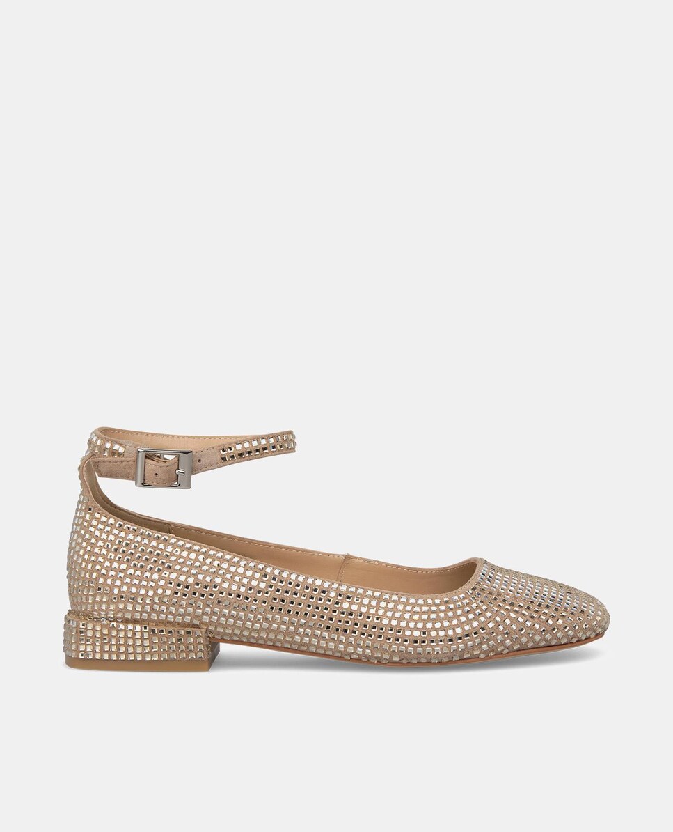 Think! GUAD Bailarinas Con Correa De Tobillo,Mujer,Rojo,36.5 EU