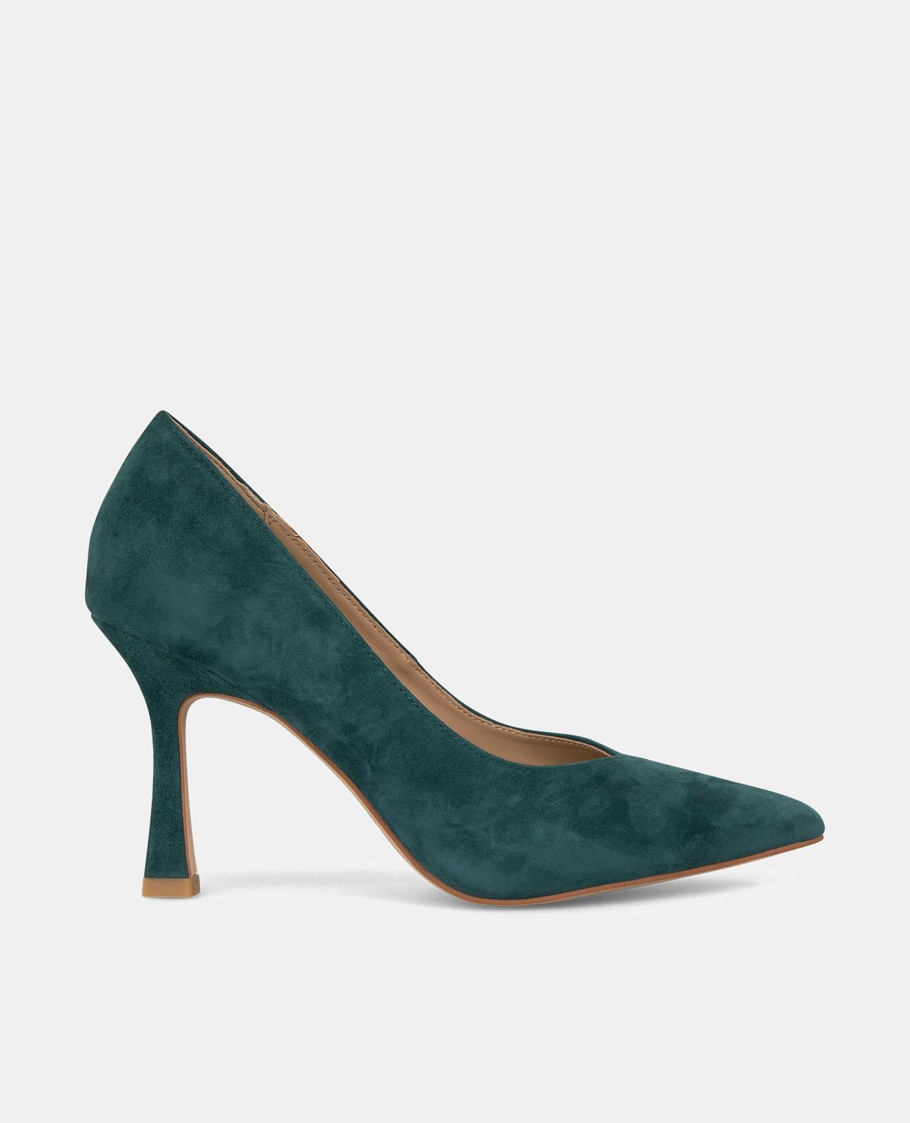 Zapatos de salón de mujer de piel con tacón de aguja