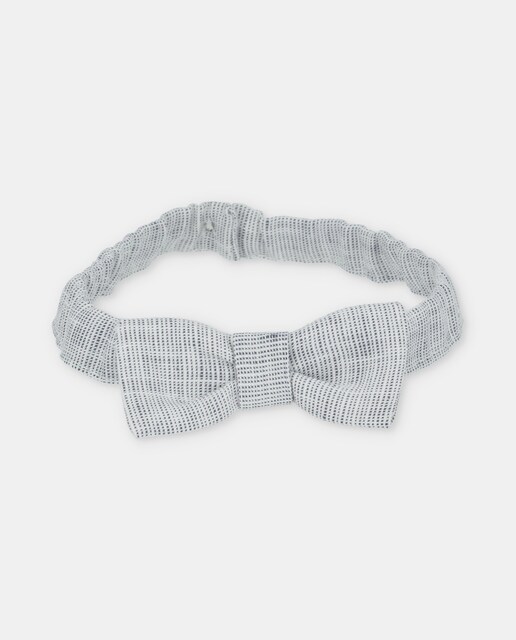 Imagen 0 de Pajarita de niño de tela en gris