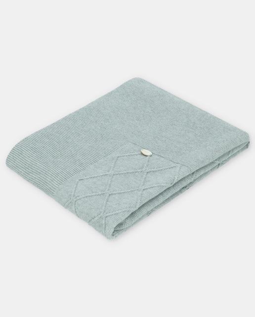 Imagen 0 de Toquilla de bebé de punto en verde