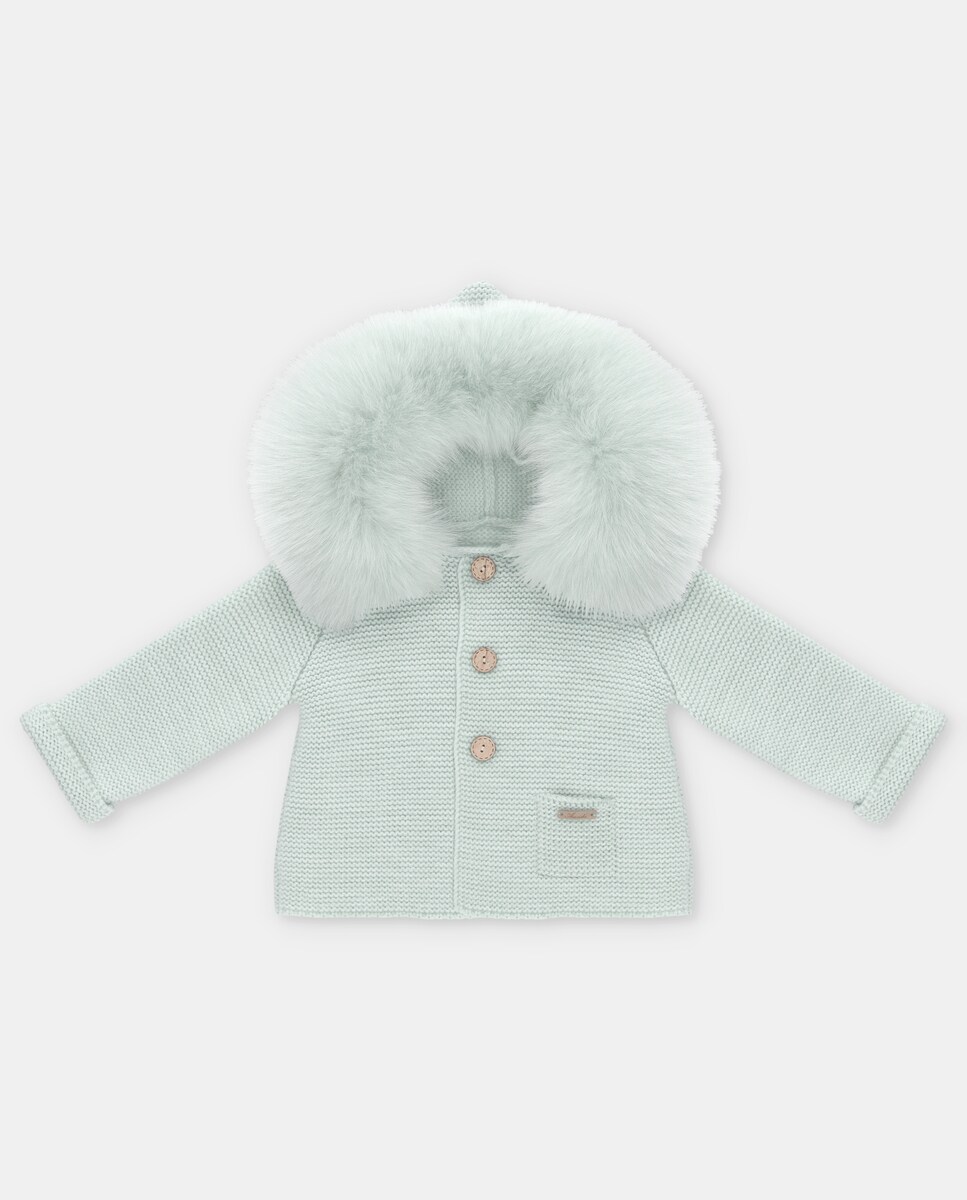 Martin Aranda Abrigo Pelo Gris Bebe Martin Aranda Abrigo Punto