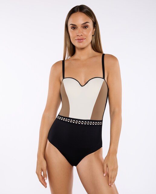 Imagen 0 de Bañador de mujer FIAMA bañera control foam Copa D atado cuello