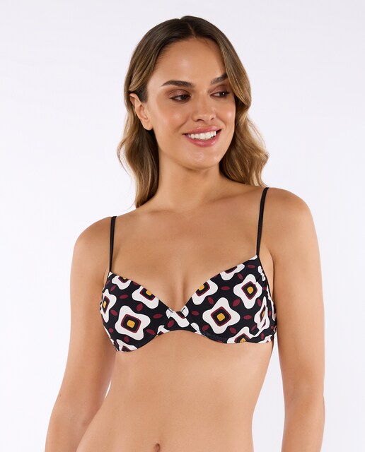 Imagen 0 de Top de bikini SIBILA Aros foam balconet Copa B/C con contorno y tirante graduable