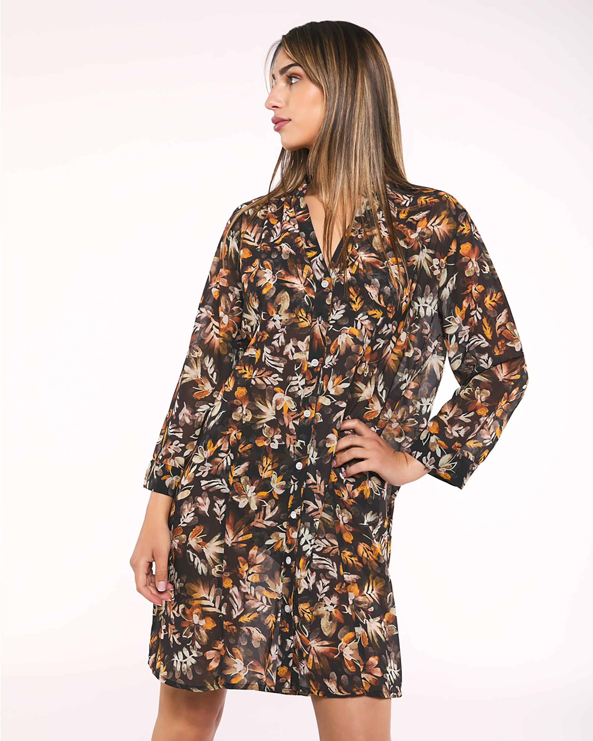 Vestido de playa beth - Red Point - Negro Negro-1
