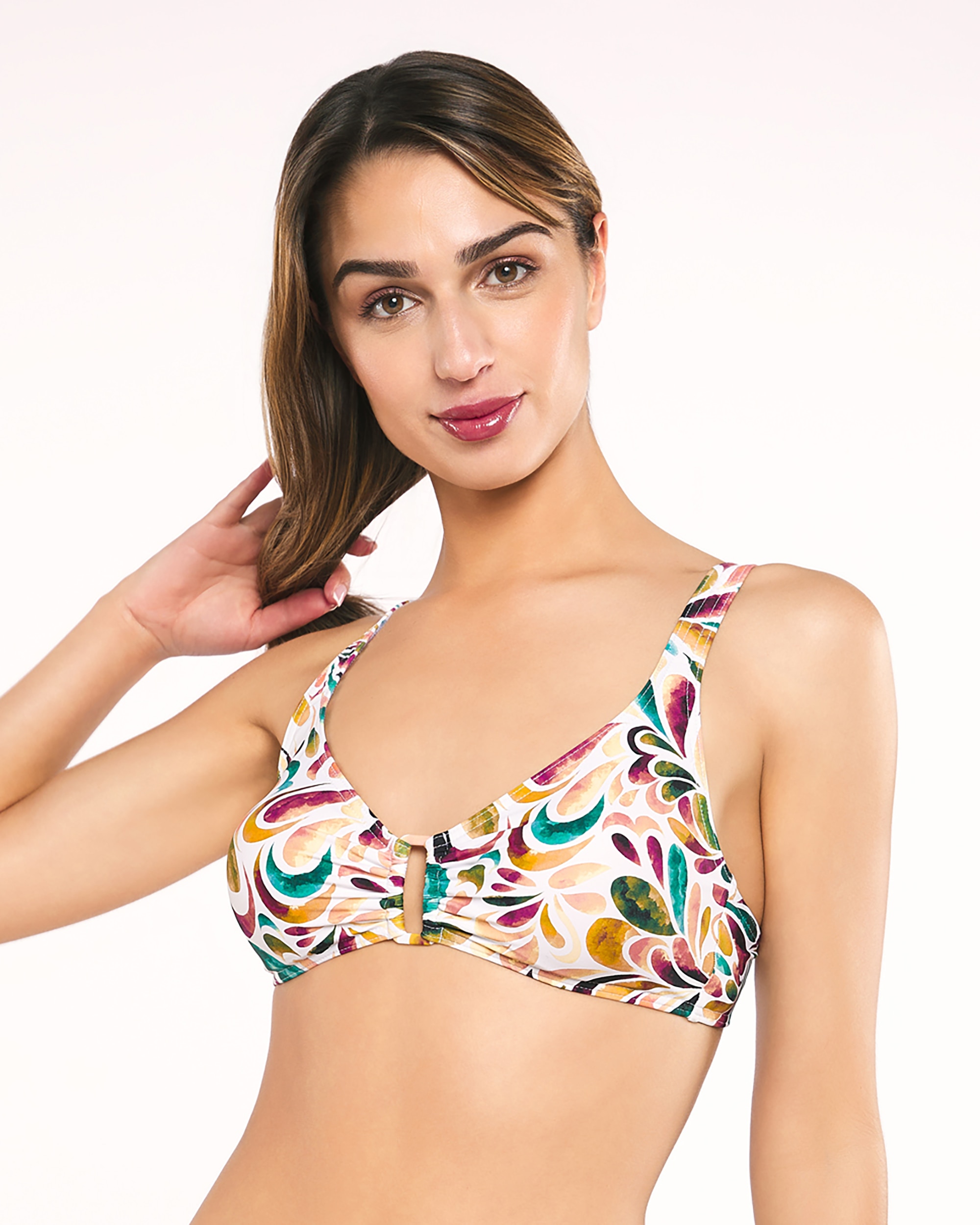 Red Point - Sujetador de bikini hania top foam copa b contorno graduable.