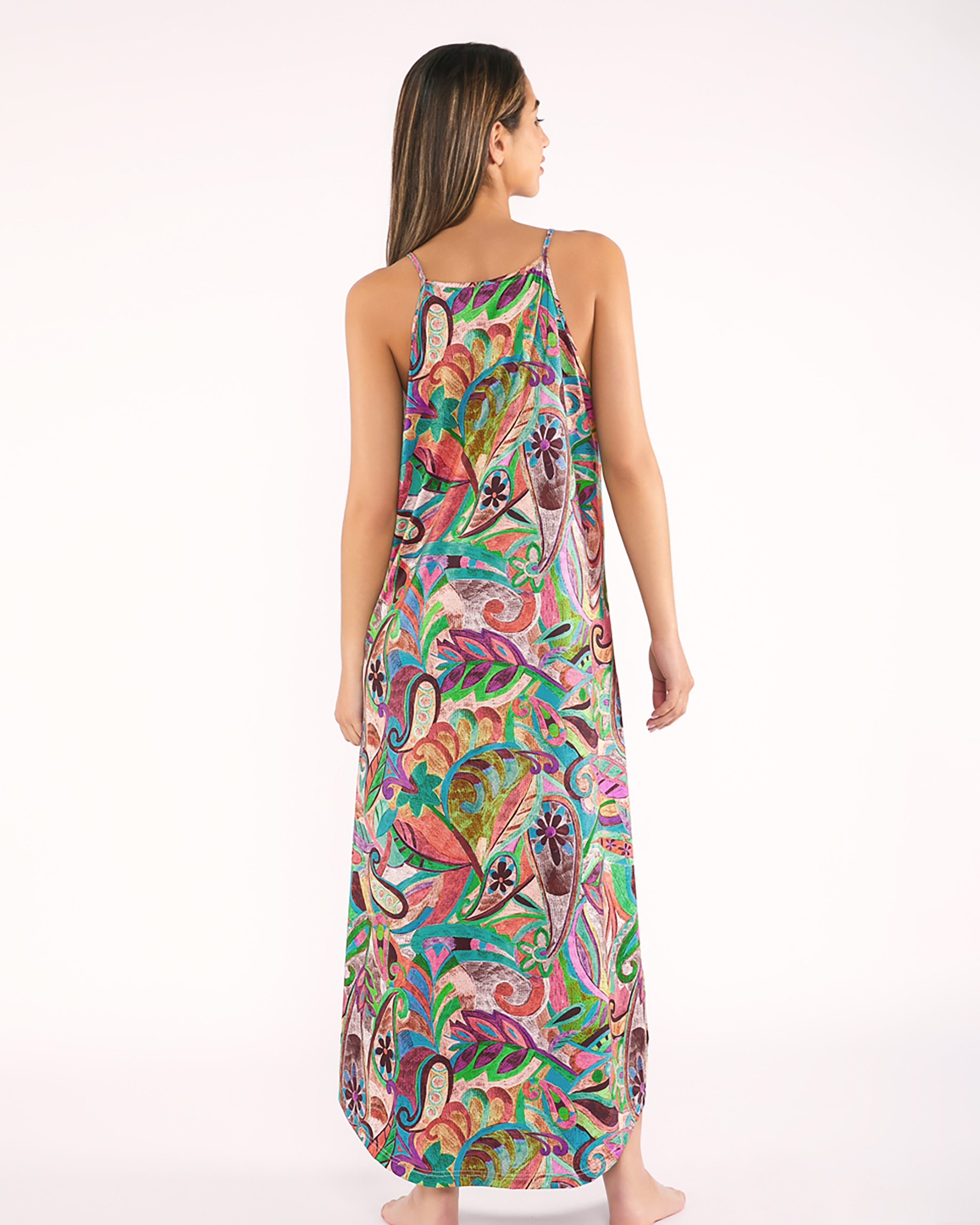 Vestido de playa abby - Red Point - Multicolor Multicolor-2