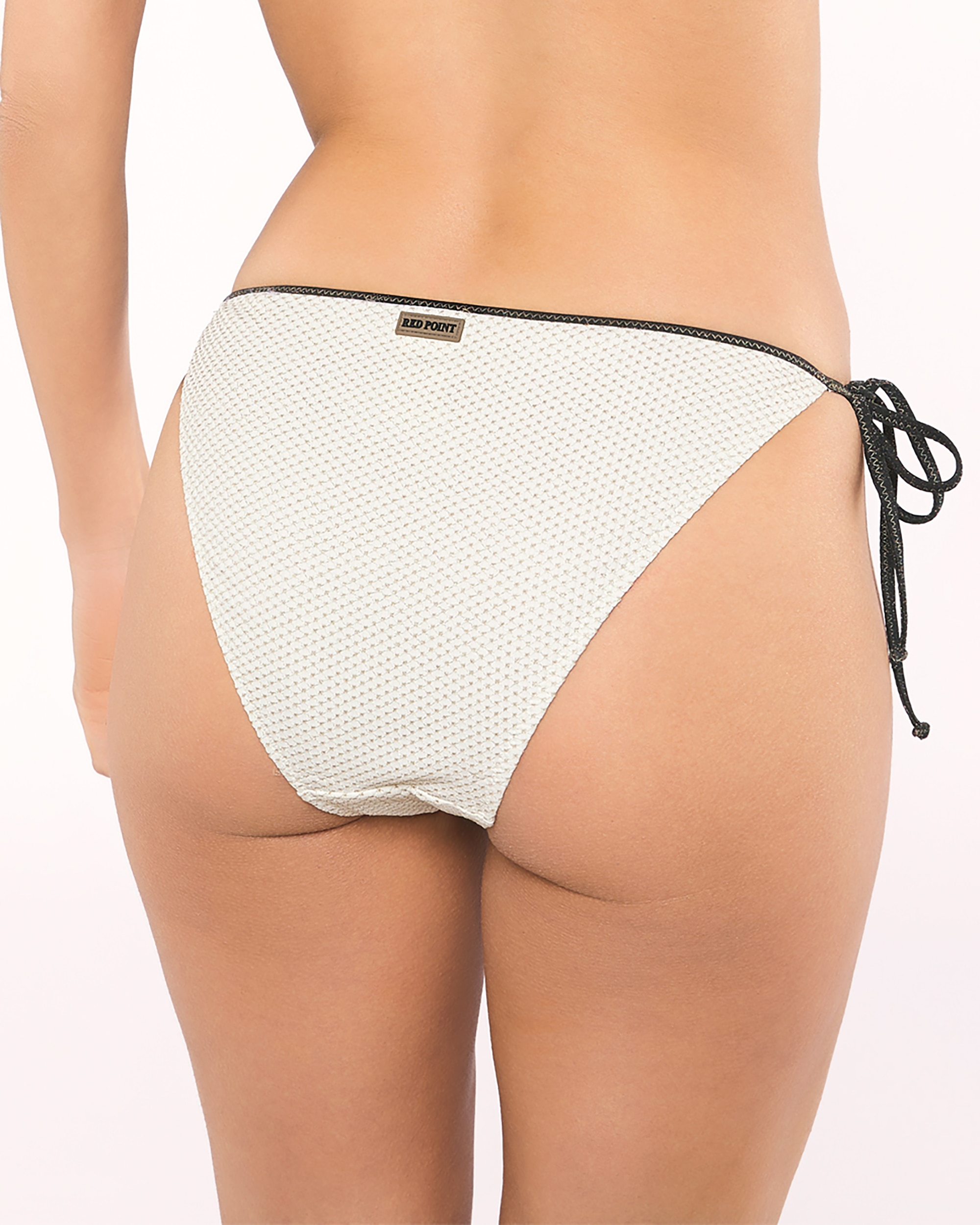Braga de bikini chloe mini lazos - Red Point - Blanco Blanco-2