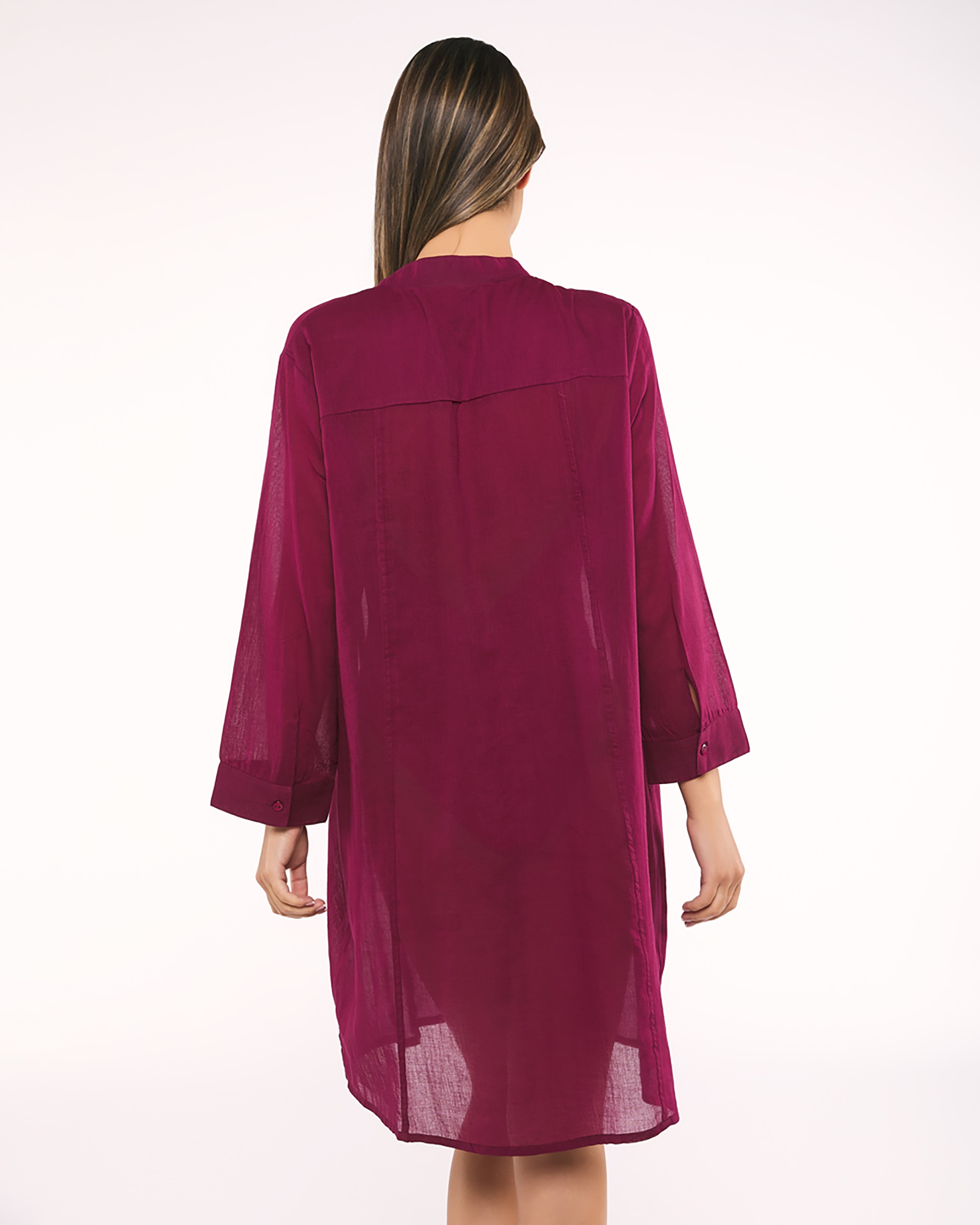 Vestido de playa malta - Red Point - Granate Granate-2