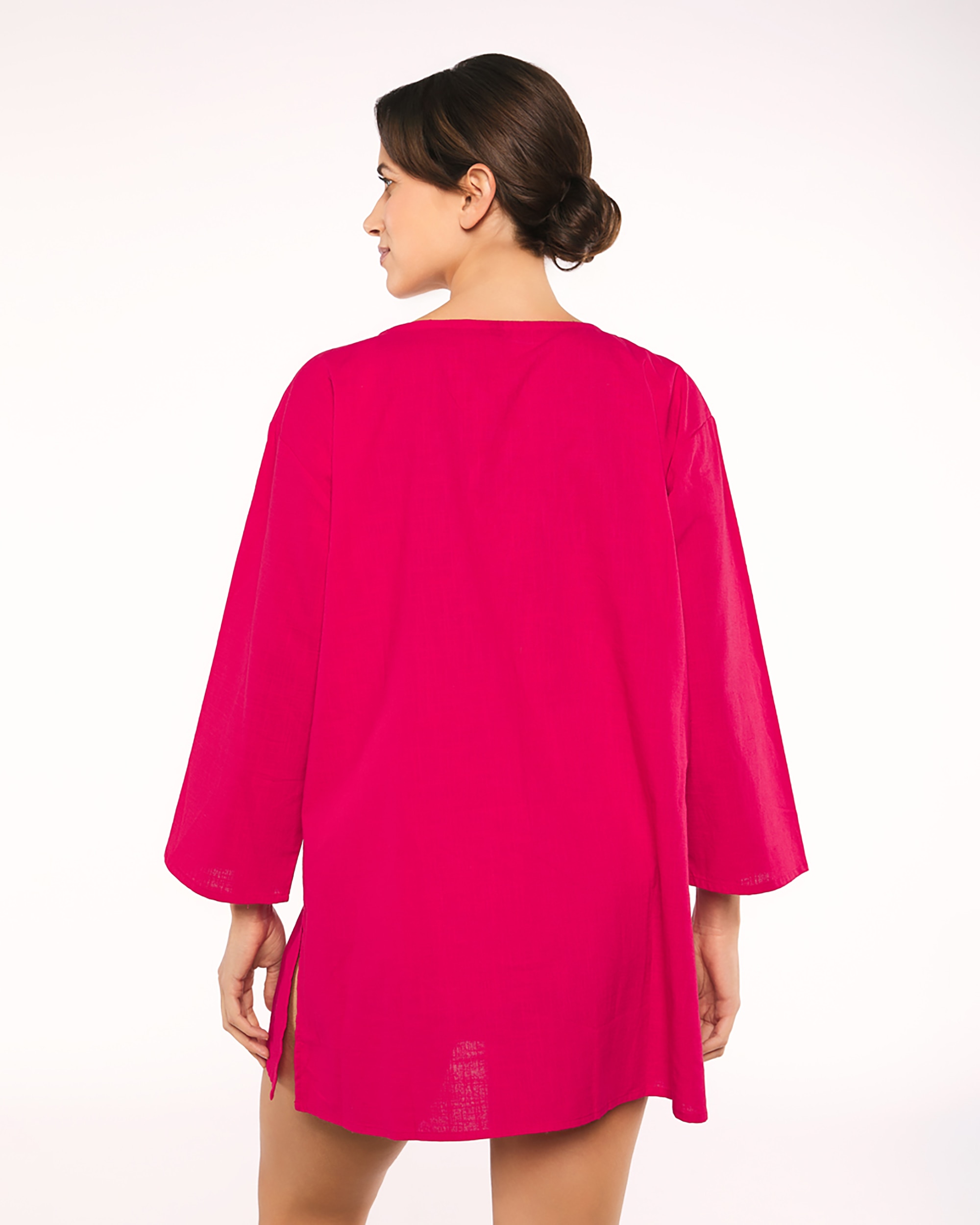 Vestido de playa sofia - Onades - Rojo Rojo-2