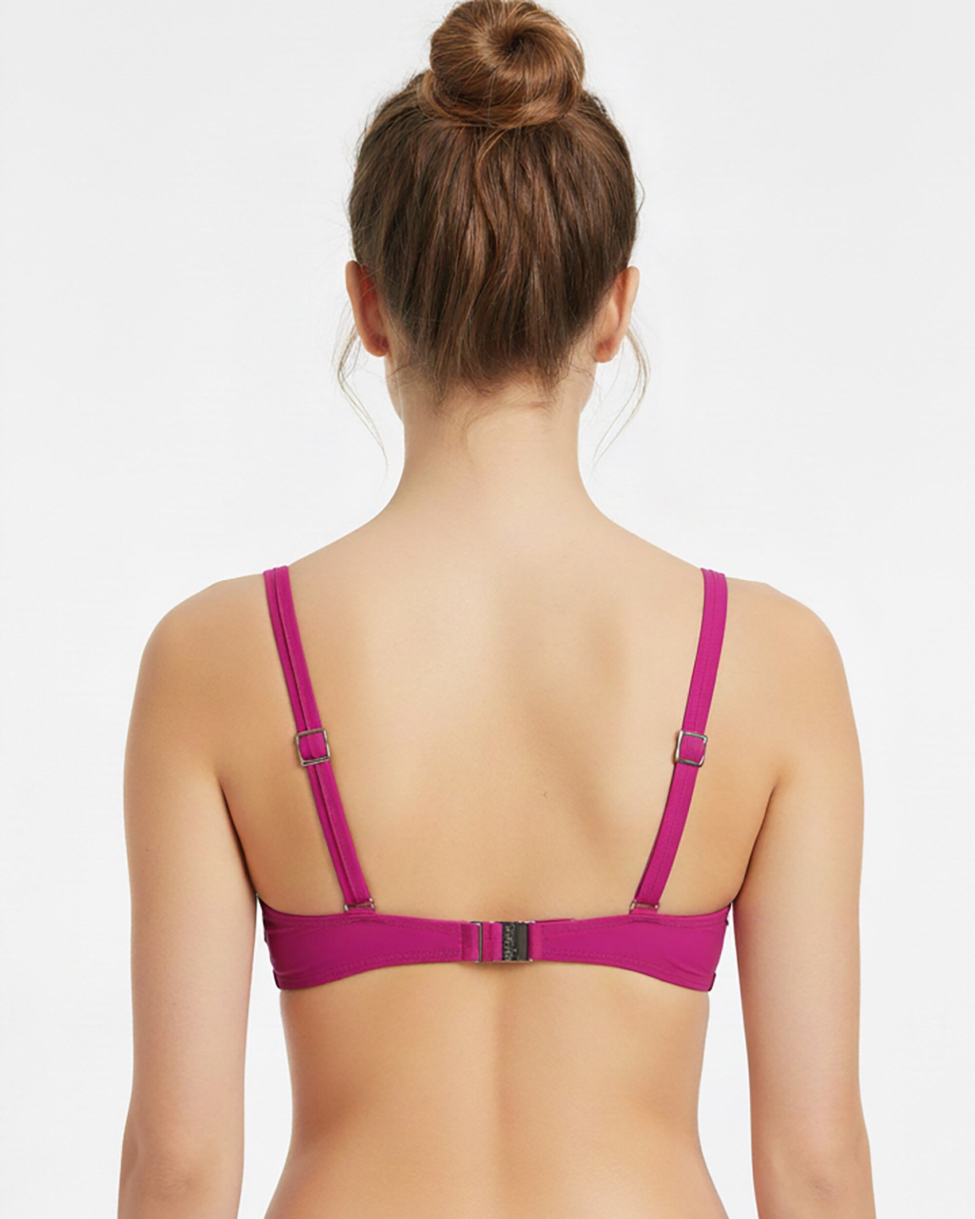 Sujetador de bikini sali aros copa c/d contorno y tirante graduabl - Red Point - Rosa Rosa-2