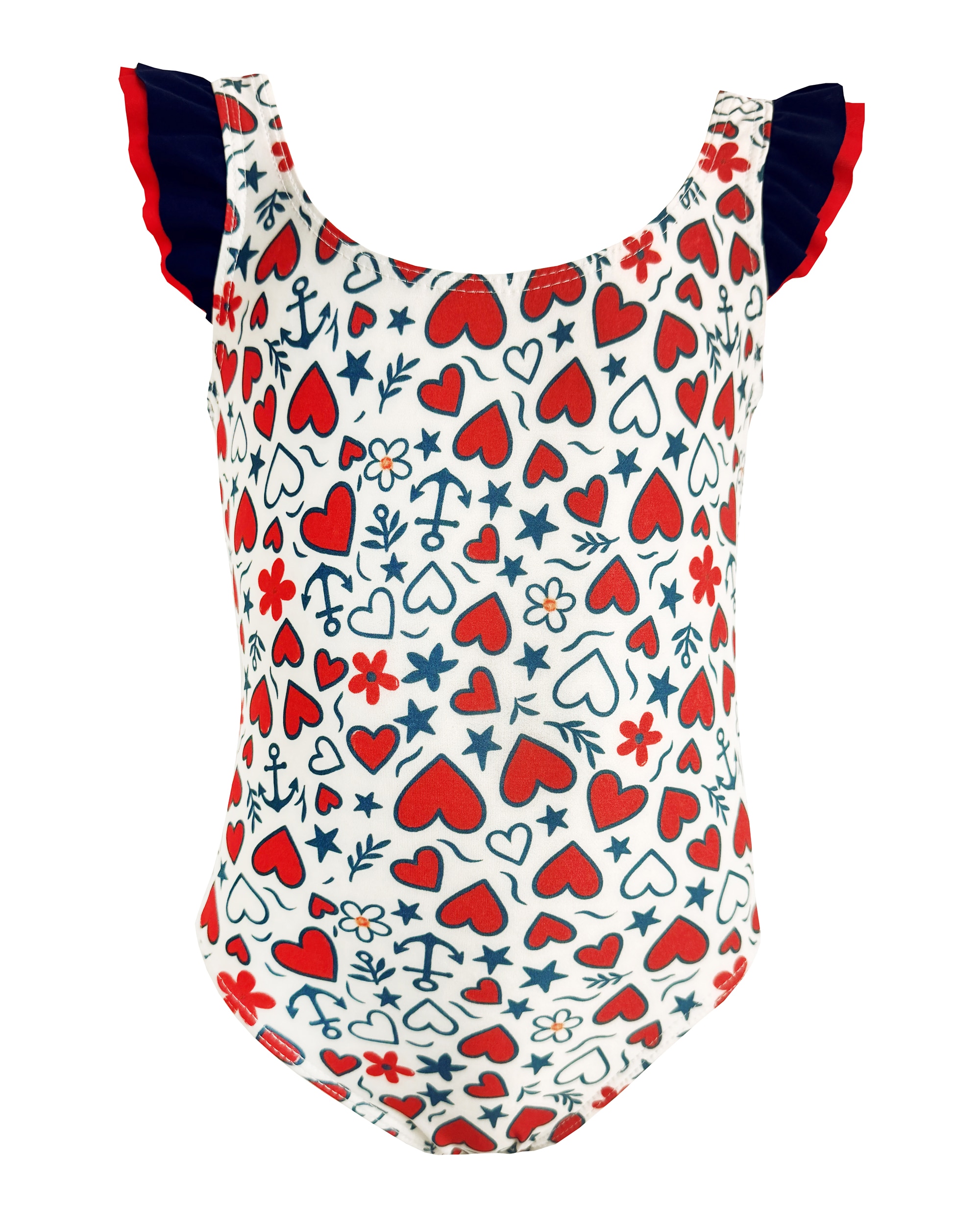 Imagen 0 de Cuore maillot bebé Blanco / Rojo